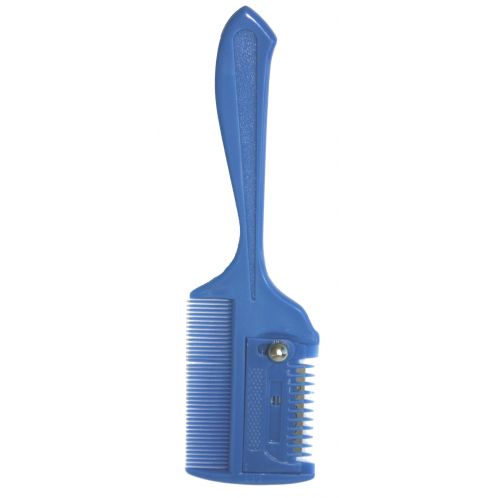 Plastic Horse Thinning Comb With Blade