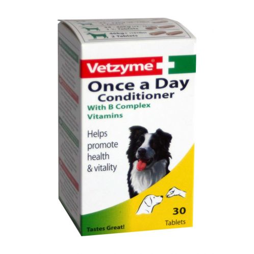 Vetzyme Once A Day Conditioner Dog Tablets - 30 Pack