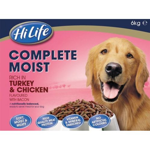 Complete Moist Menu For Dogs Turkey, Chicken & Bacon 6kg