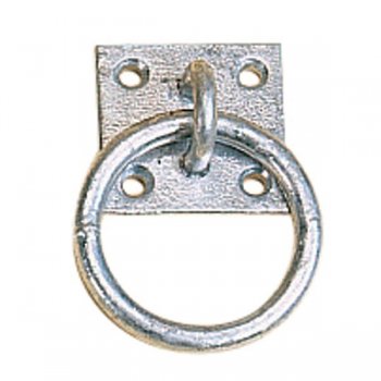 Tie Ring on Plate Galvanised