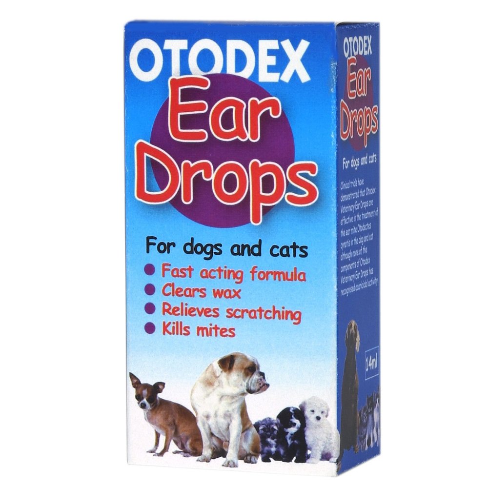 Otodex Ear Drops for Cats and Dogs 14ml