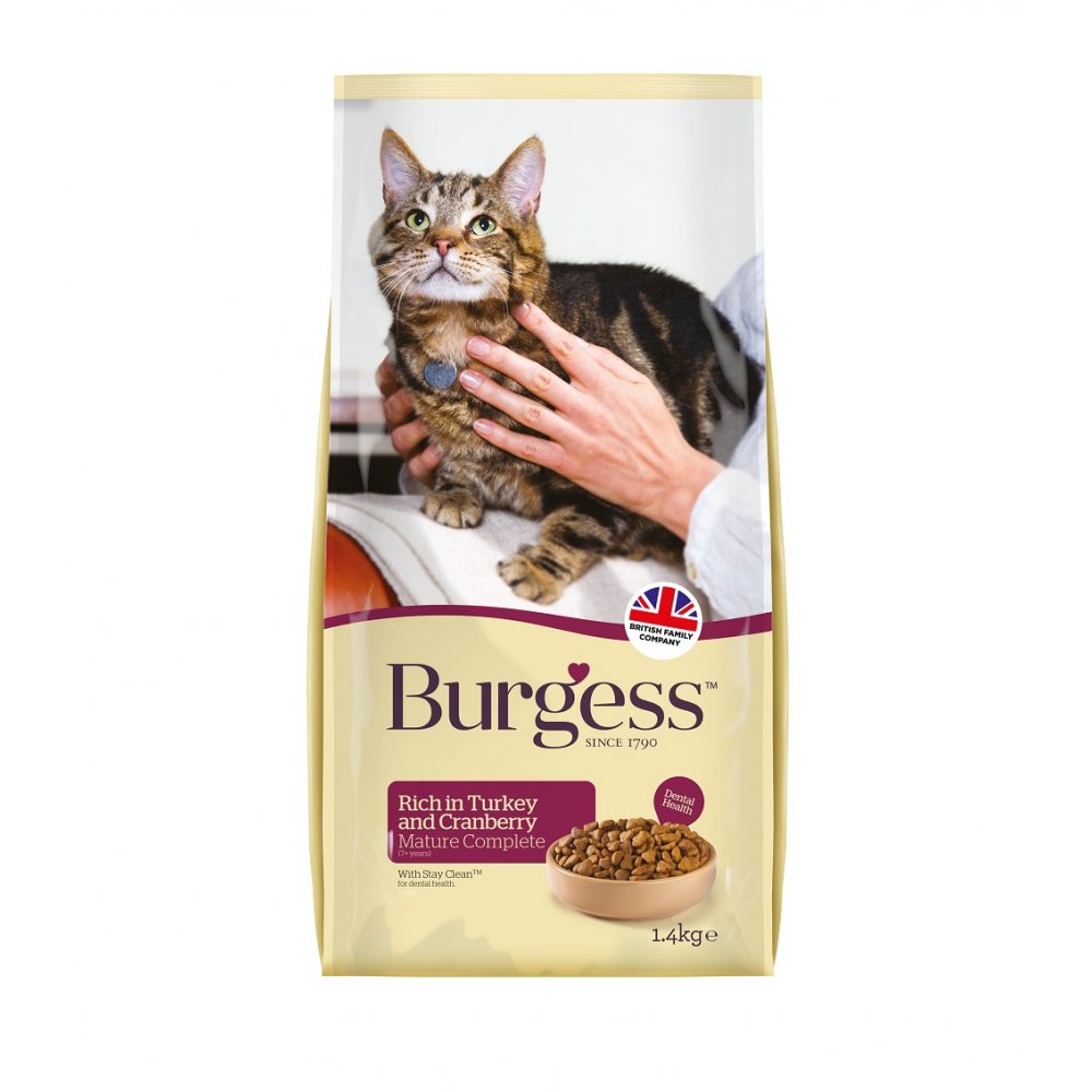 Mature Cat Food Rich In Turkey And Cranberry 1.4kg