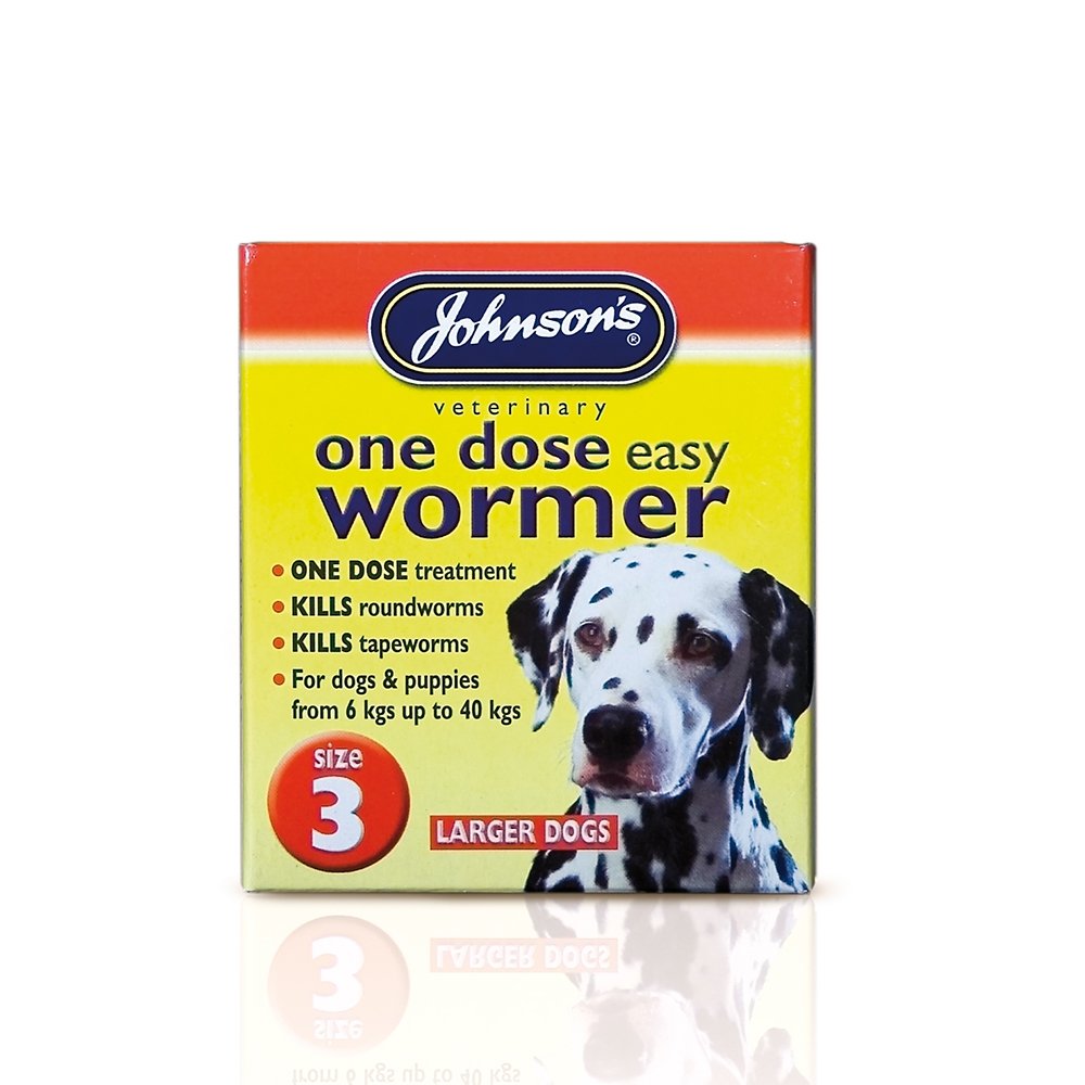 One Dose Wormer For Puppies & Dogs - Size 3