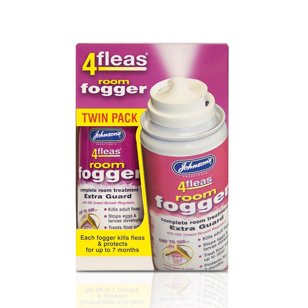 4Fleas Dual Action Room Fogger - Twin Pack
