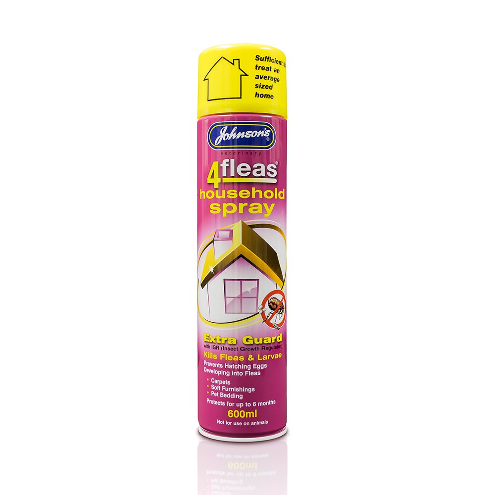 Johnson's Veterinary 4Fleas Household Spray Extra Guard With IGR 600ml
