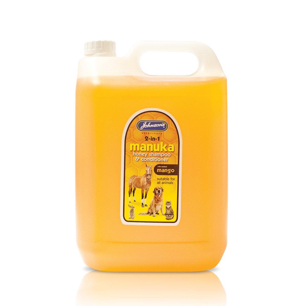 Johnson's Veterinary 2 in 1 Manuka Honey Shampoo & Conditioner For Cats & Dogs 5ltr