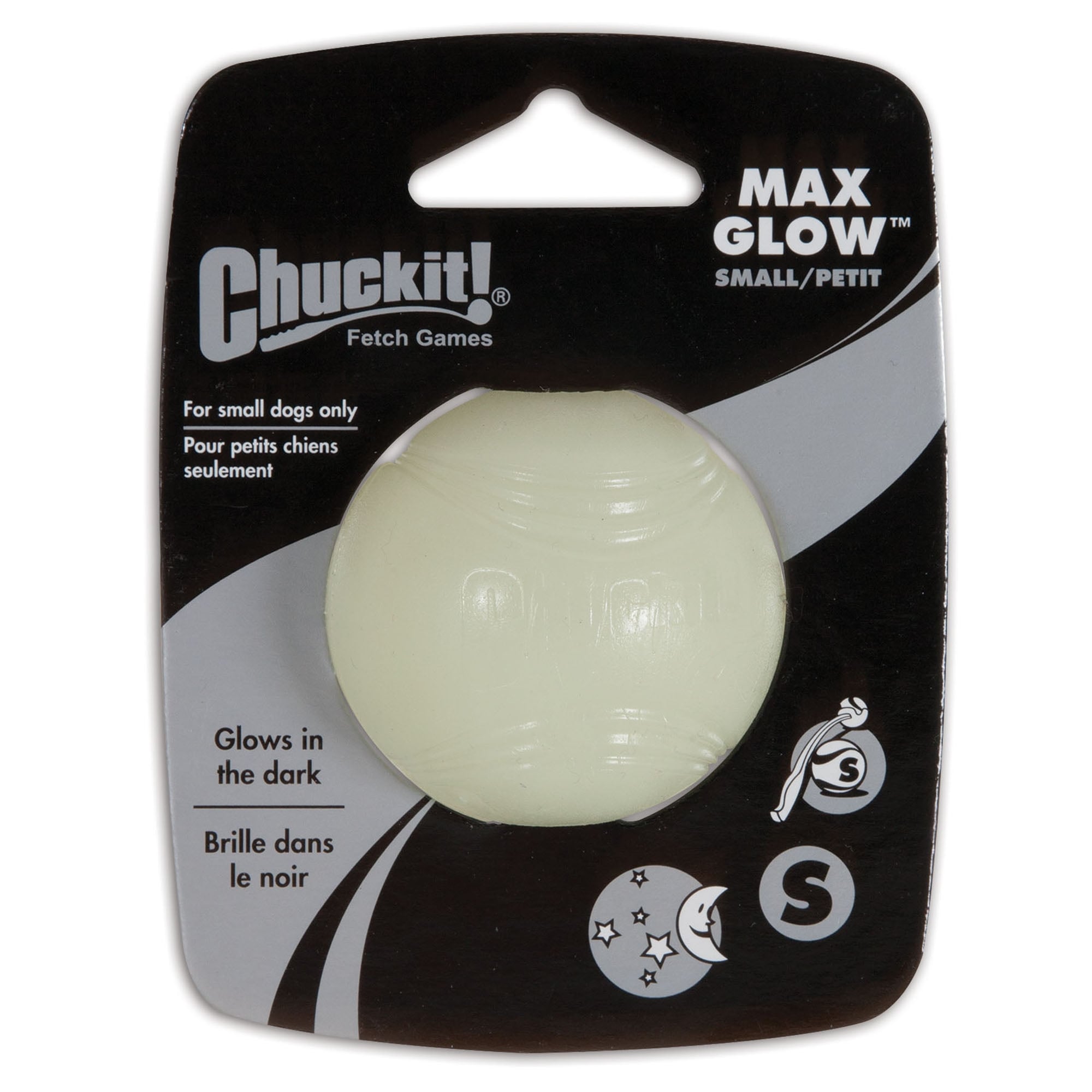 Max Glow Ball Dog Toy Small