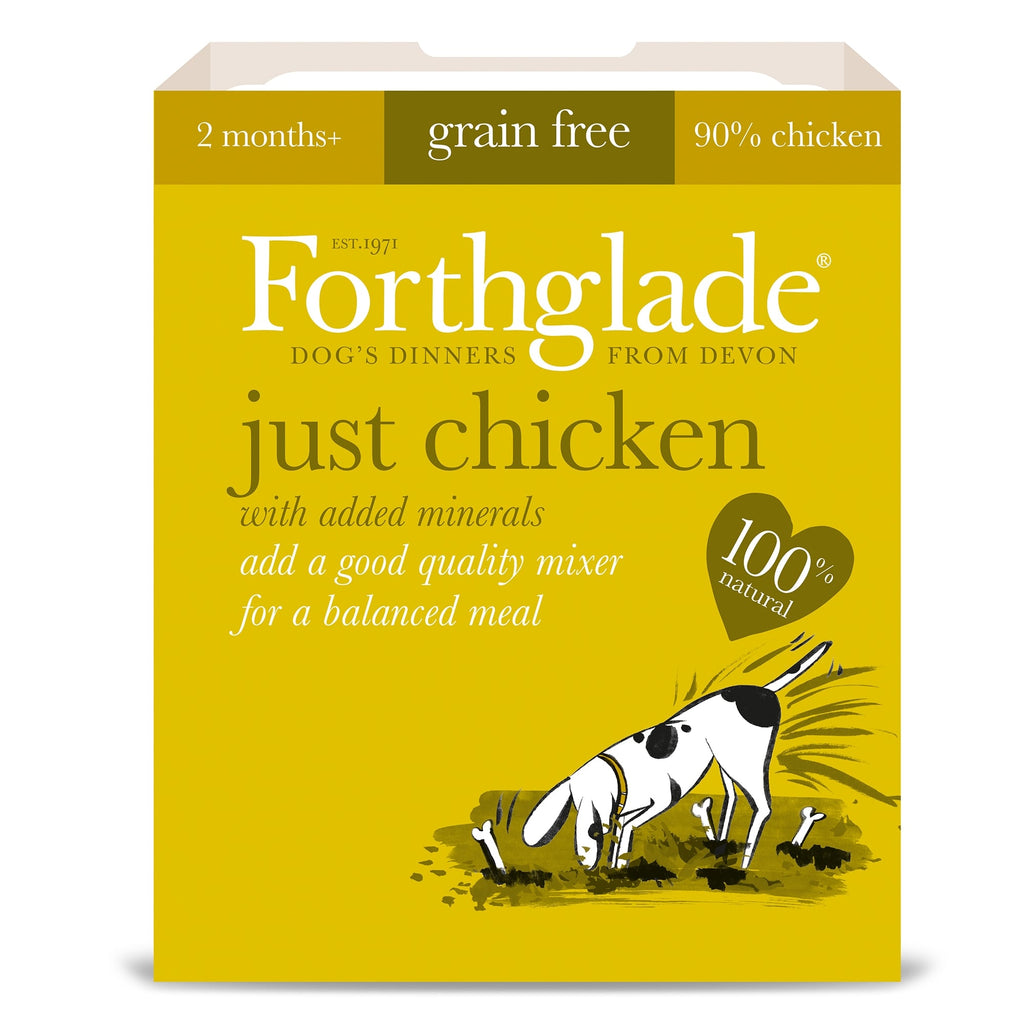 Forthglade Grain Free Just Chicken With Added Minerals Wet Dog Food 395g