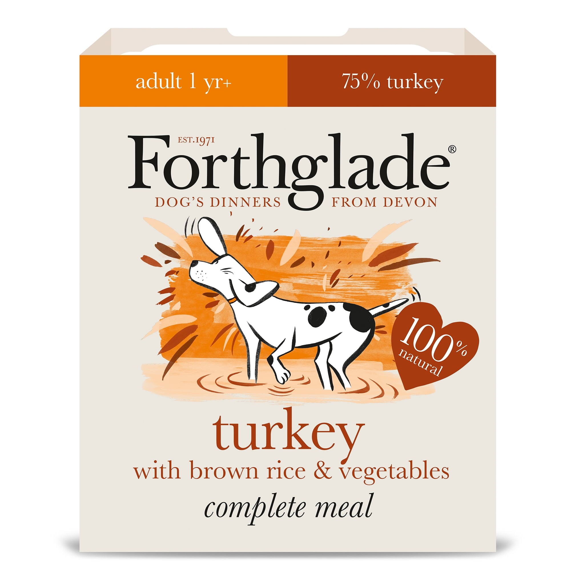Adult Turkey with Brown Rice & Vegetables Wet Dog Food 395g