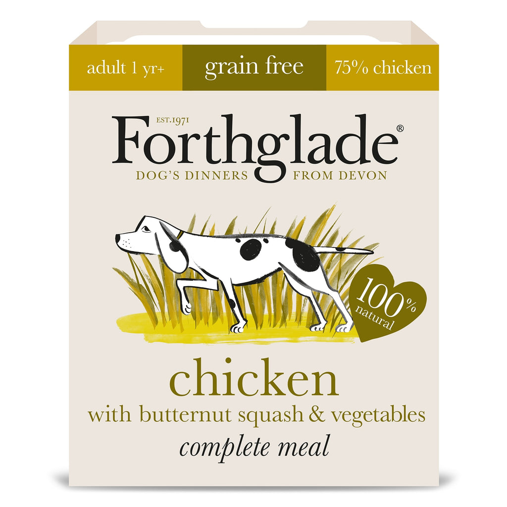 Forthglade Adult Chicken with Butternut Squash & Vegetables Grain Free Wet Dog Food 395g