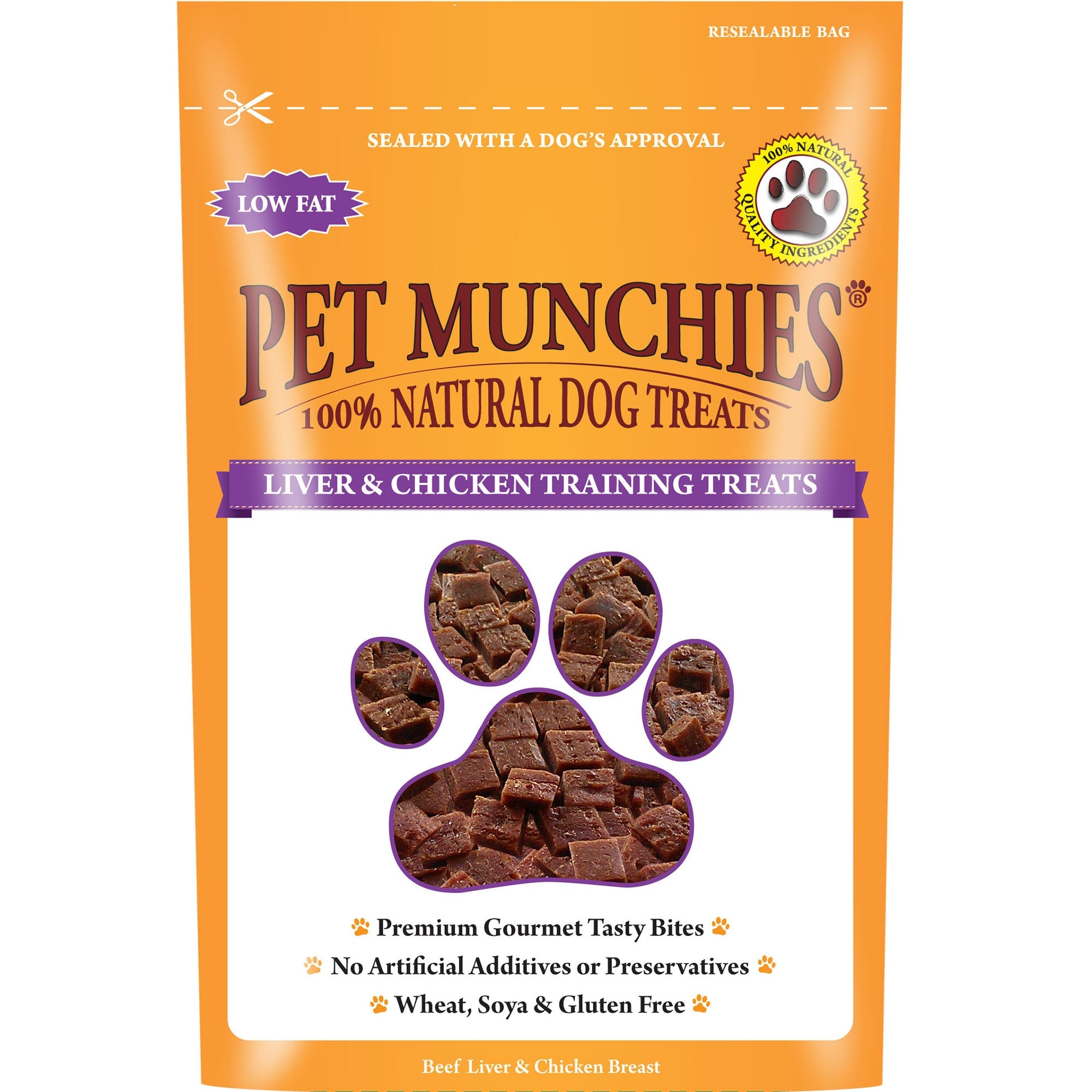 Liver & Chicken Natural Dog Training Treats 50g