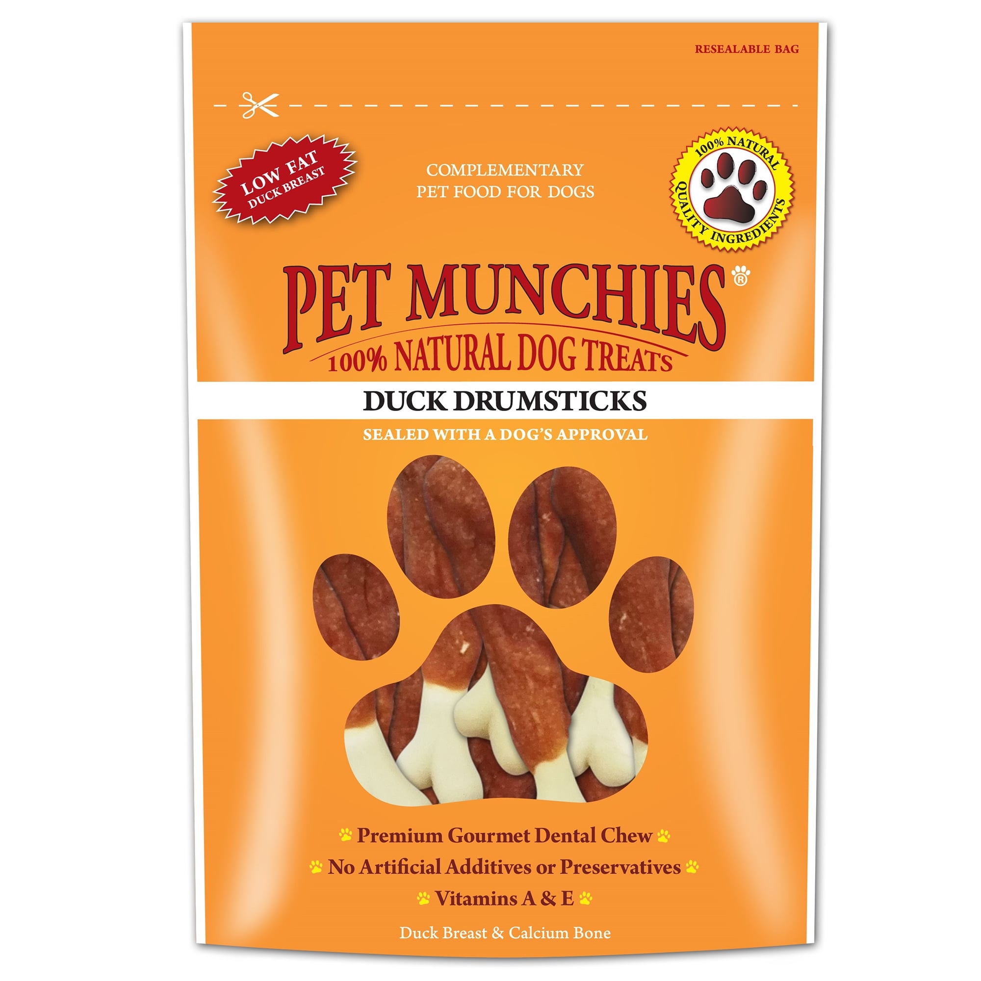 Duck Drumsticks Natural Dog Treat 100g