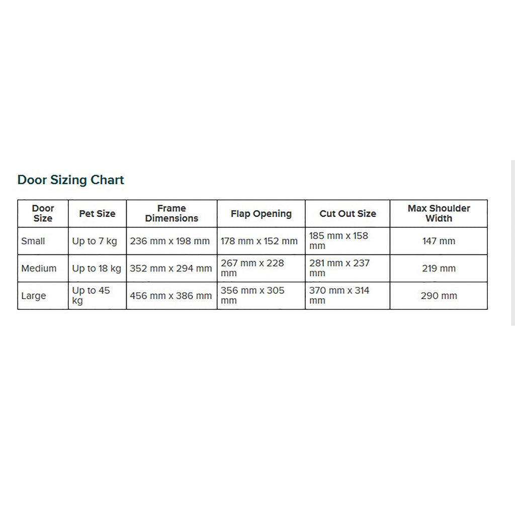Original 2-Way Pet Door White (Small) 715EF
