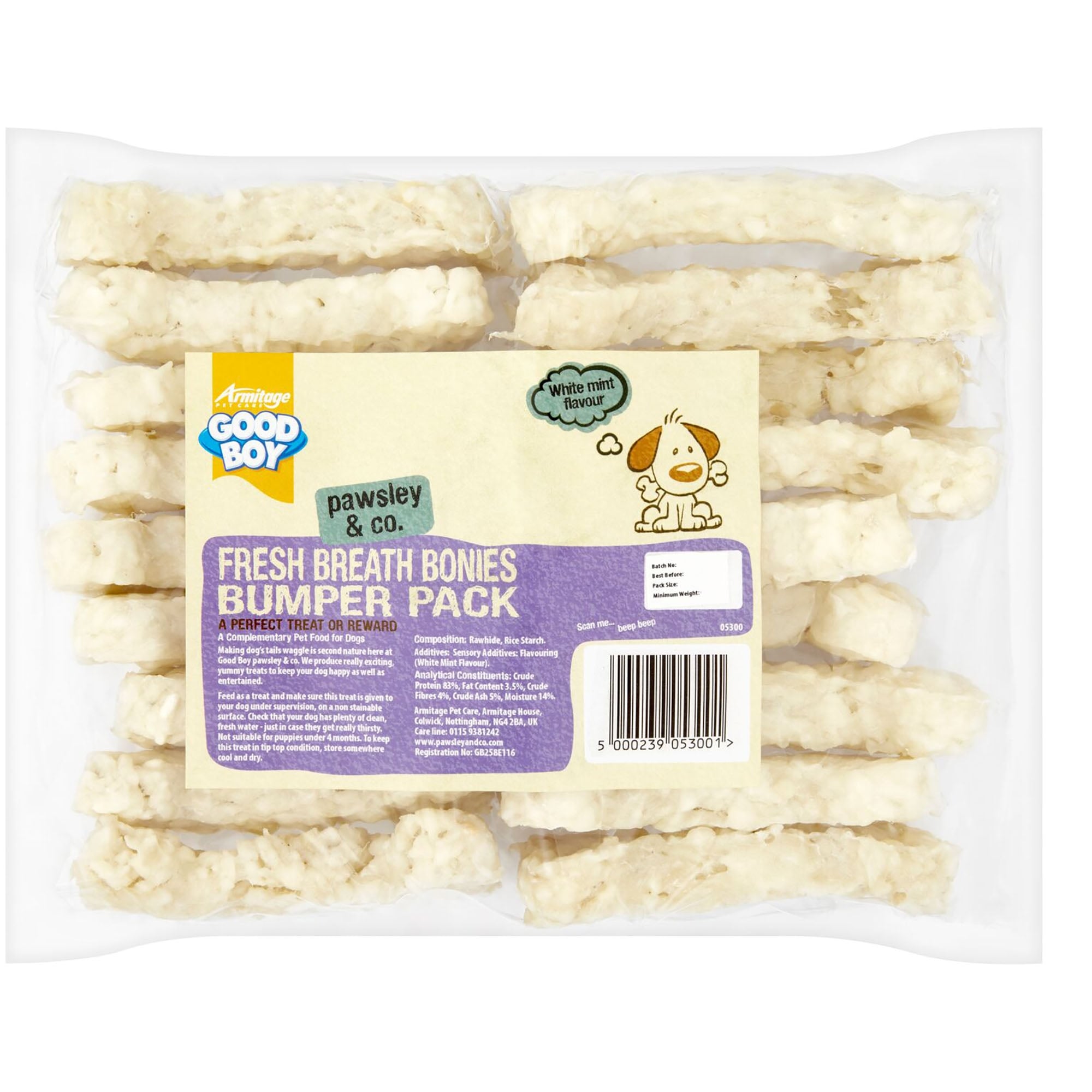 Good Boy Fresh Breath Bonies Chews For Dogs 450g