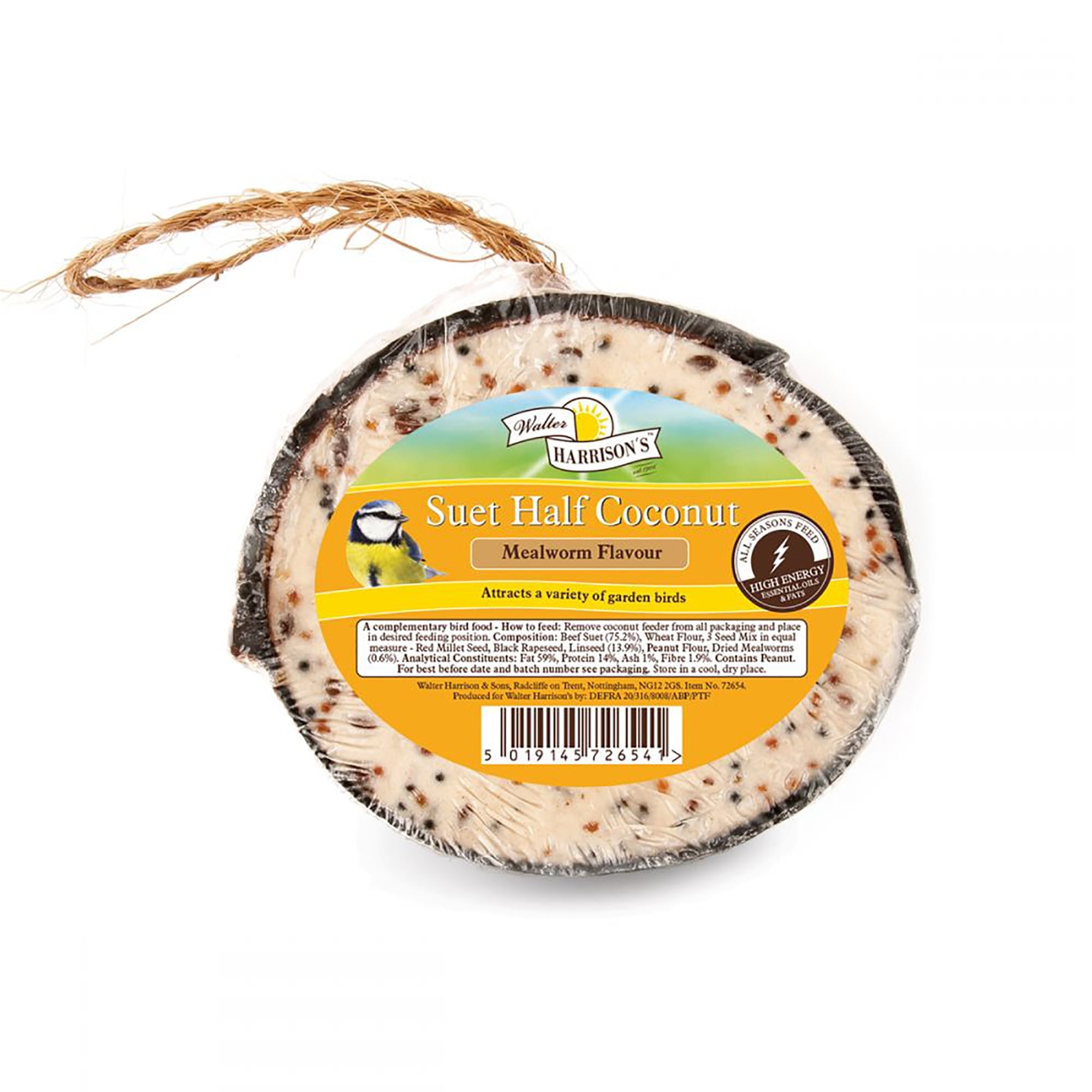 Suet Half Coconut Bird Feeder