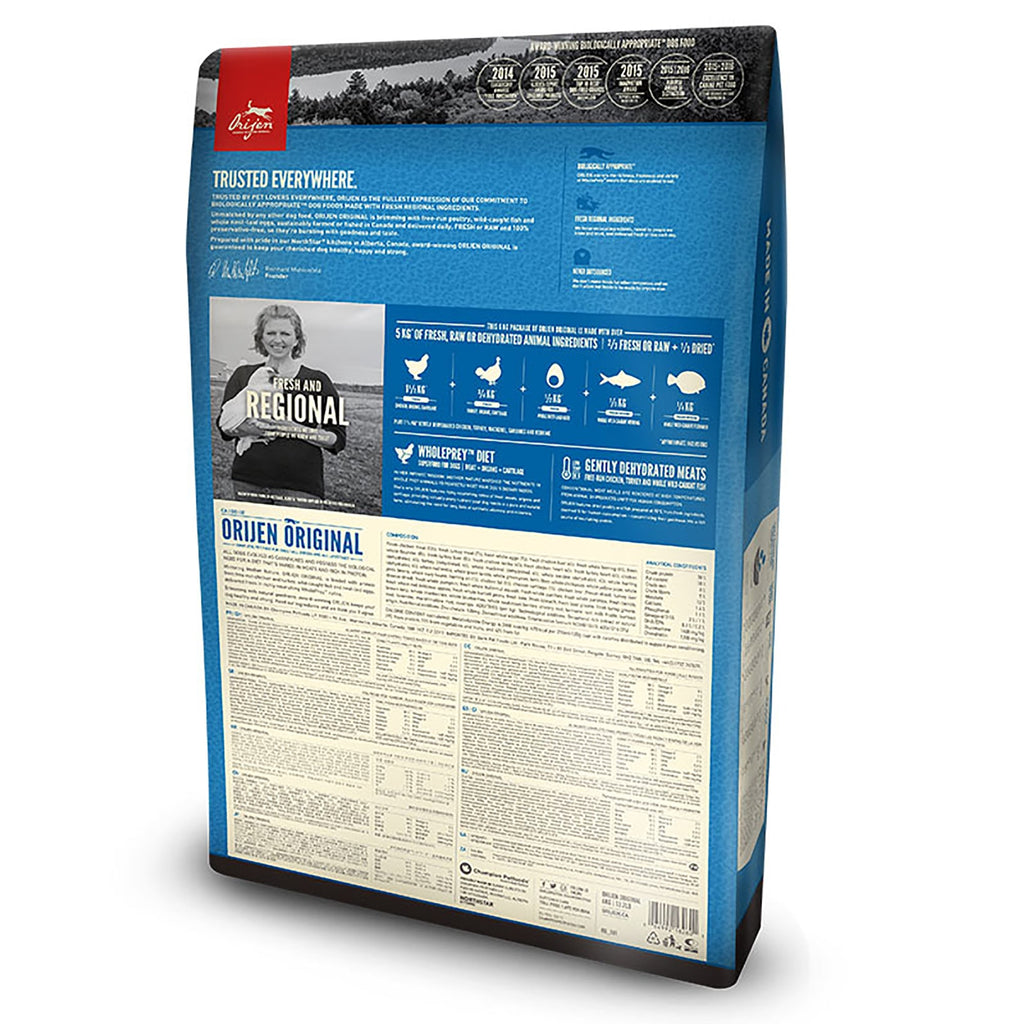 Orijen Original Grain Free Adult Dog Food 11.4kg