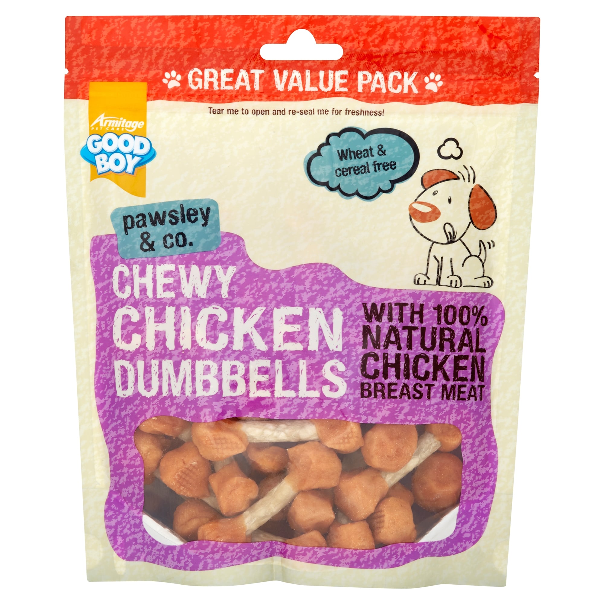 Armitage Good Boy Chewy Chicken Dumbells with Chicken Breast Meat 350g