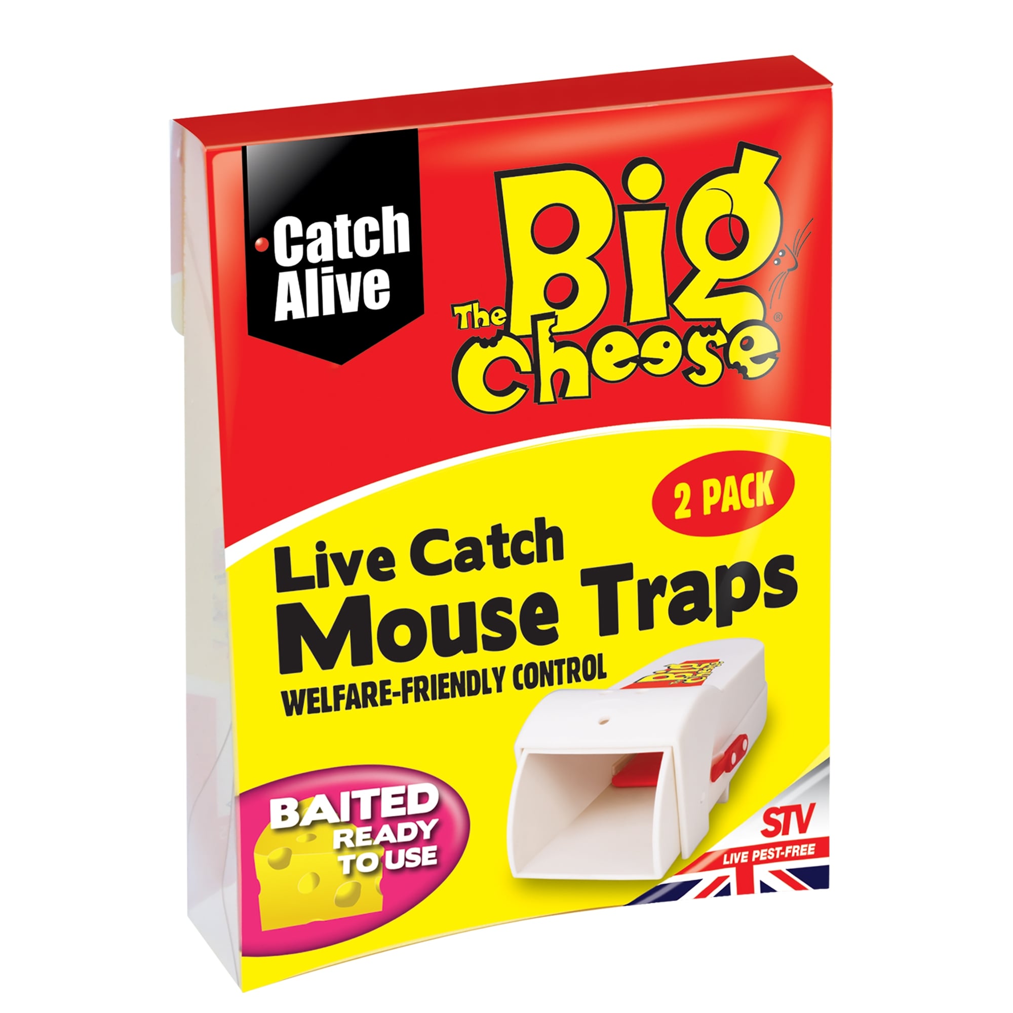 Big Cheese Live Catch Mouse Traps - Twin Pack
