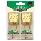 Selfset Wooden Pre-Baited Mouse Trap - Twin Pack