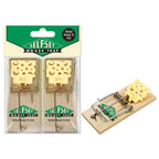 Selfset Wooden Pre-Baited Mouse Trap - Twin Pack