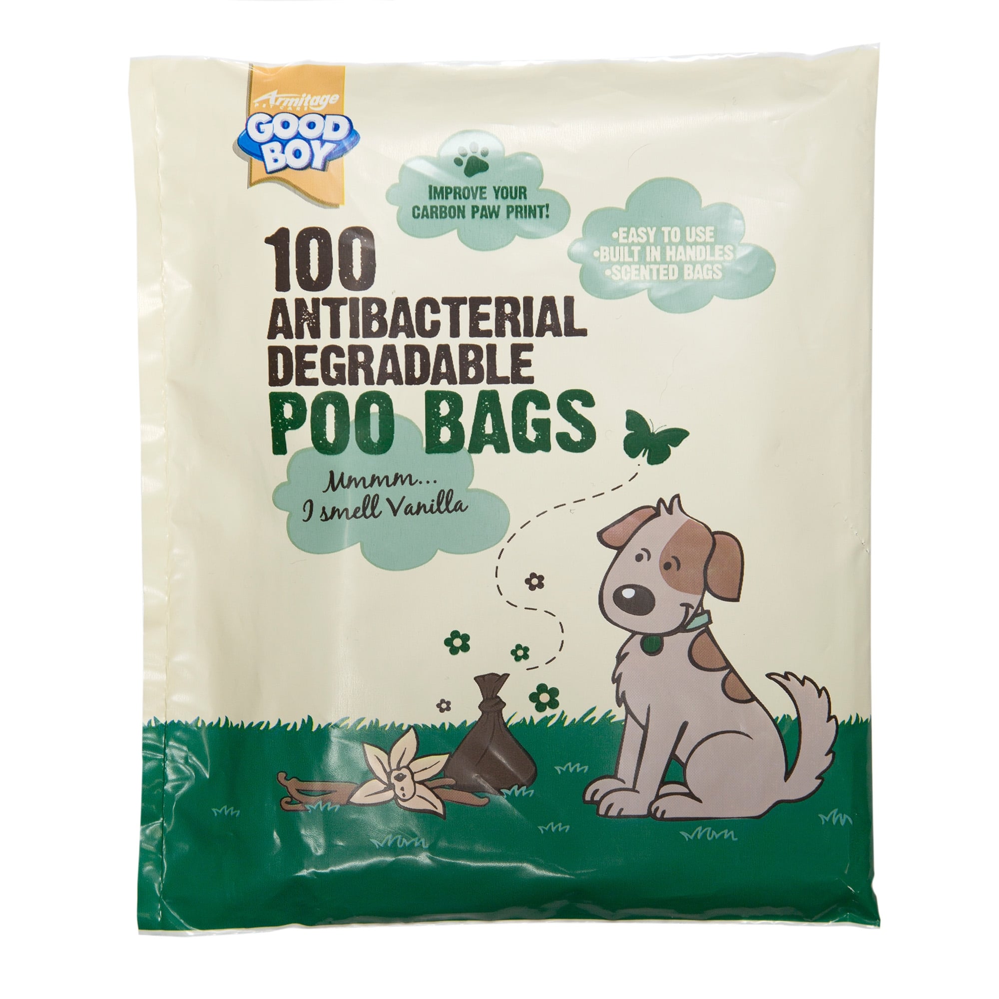 Armitage Good Boy Antibacterial Degradable Poo Bags 100 Pack