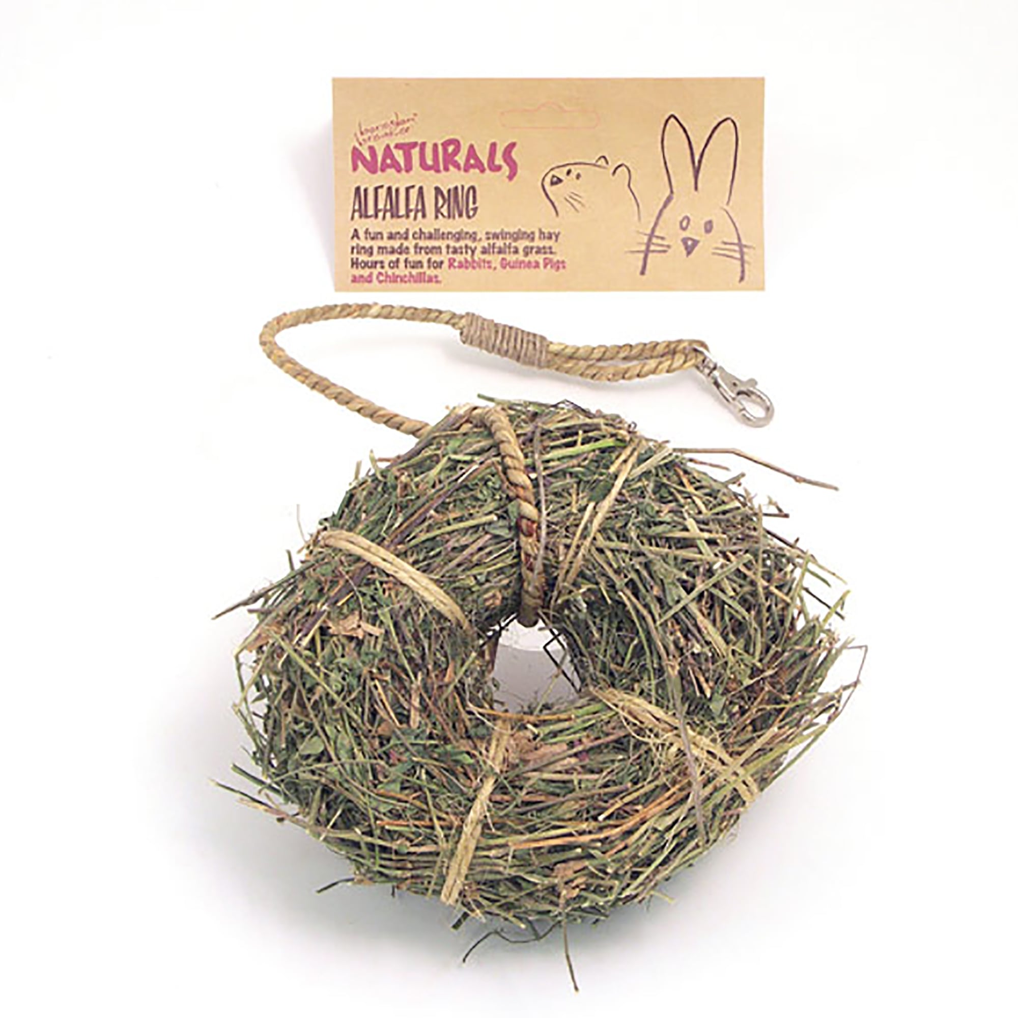Rosewood Boredom Breaker Naturals Alfalfa Ring For Small Animals