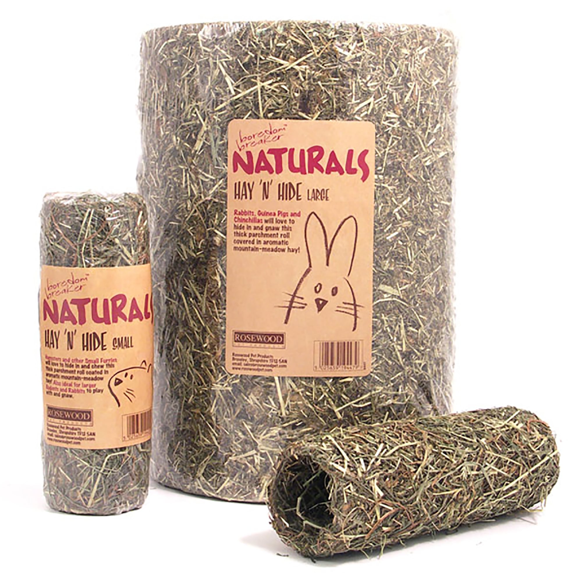 Rosewood Boredom Breaker Naturals Hay 'N' Hide - Large