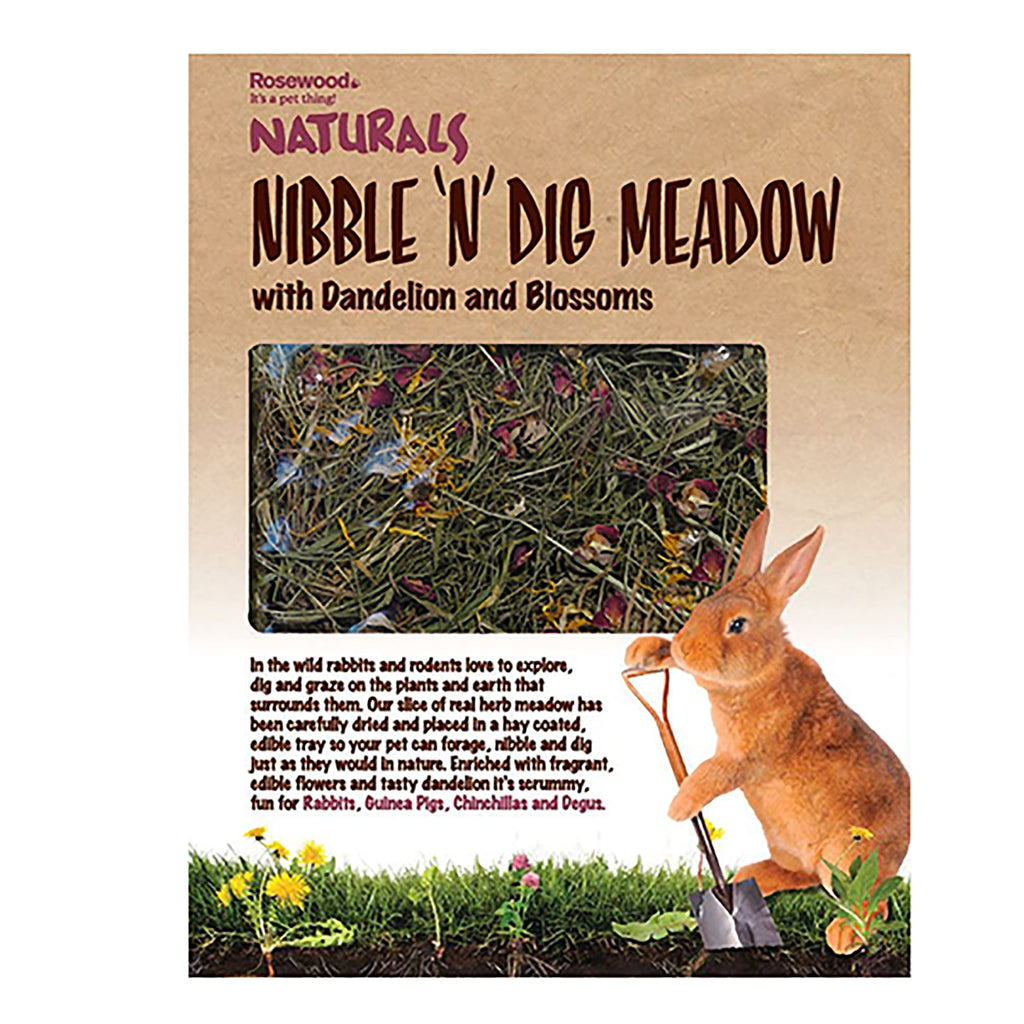 Rosewood Naturals Nibble 'N' Dig Meadow with Dandelion & Blossoms