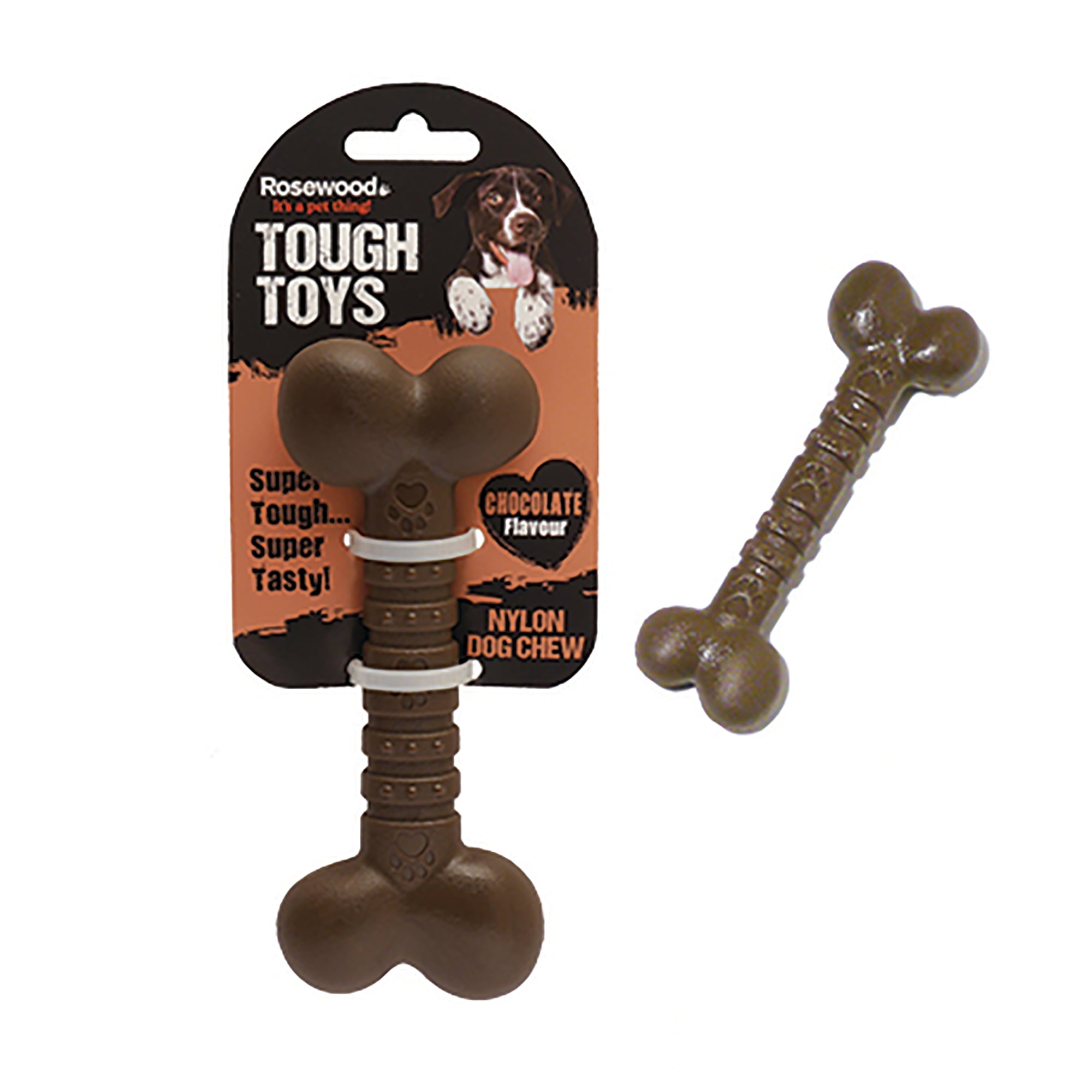 Choo Chum Nylon Beef Bone Dog Toy - Large