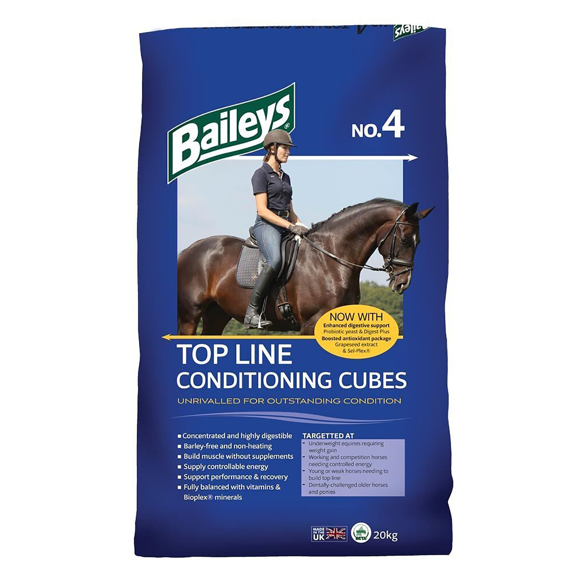 No.4 Top Line Conditioning Cubes Horse Feeds 20kg