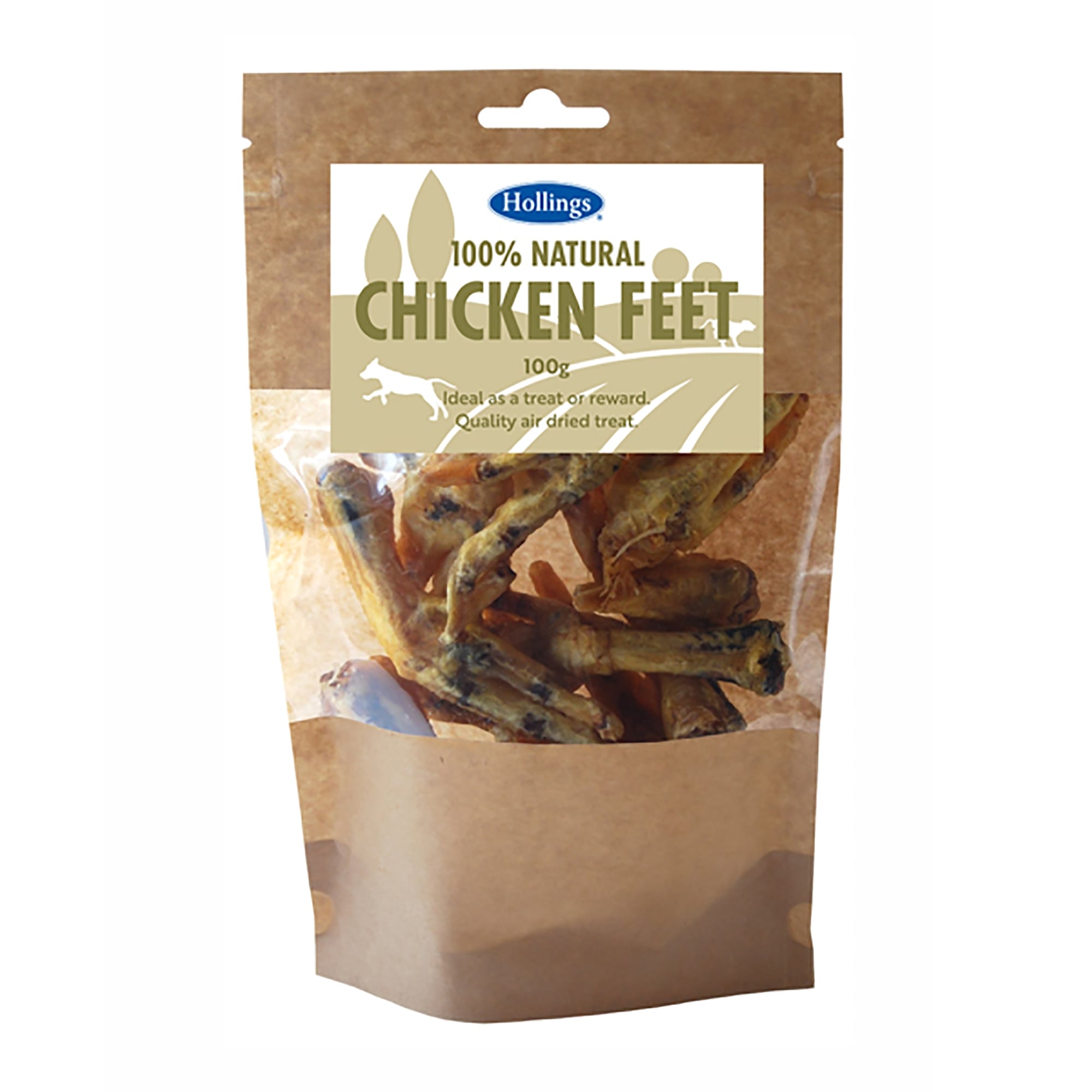 Natural Chicken Feet Dog Treat 100g