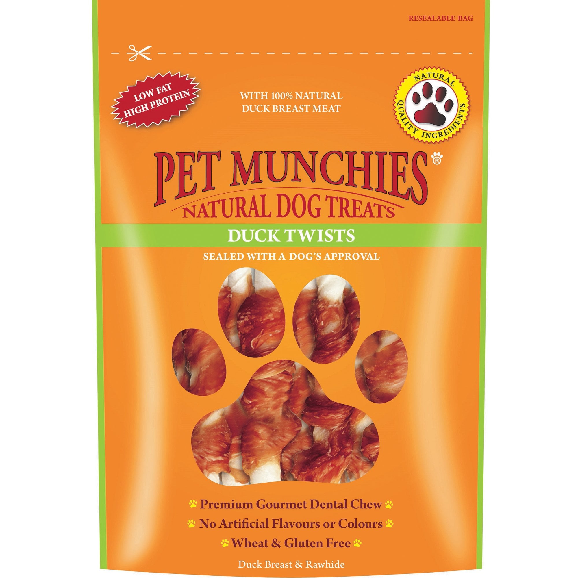 Pet Munchies Duck Twists Natural Dog Treats 80g