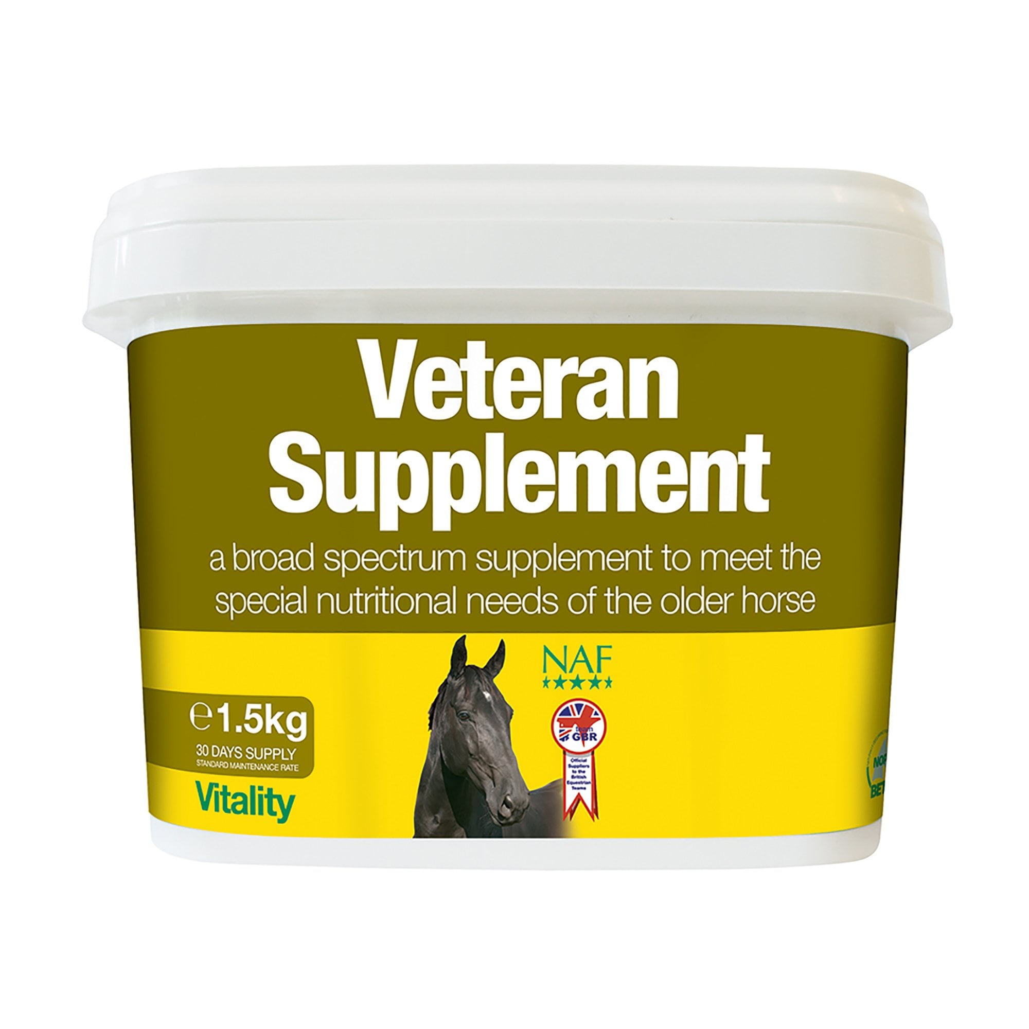 NAF (Natural Animal Feeds) Veteran Horse Supplement 1.5kg