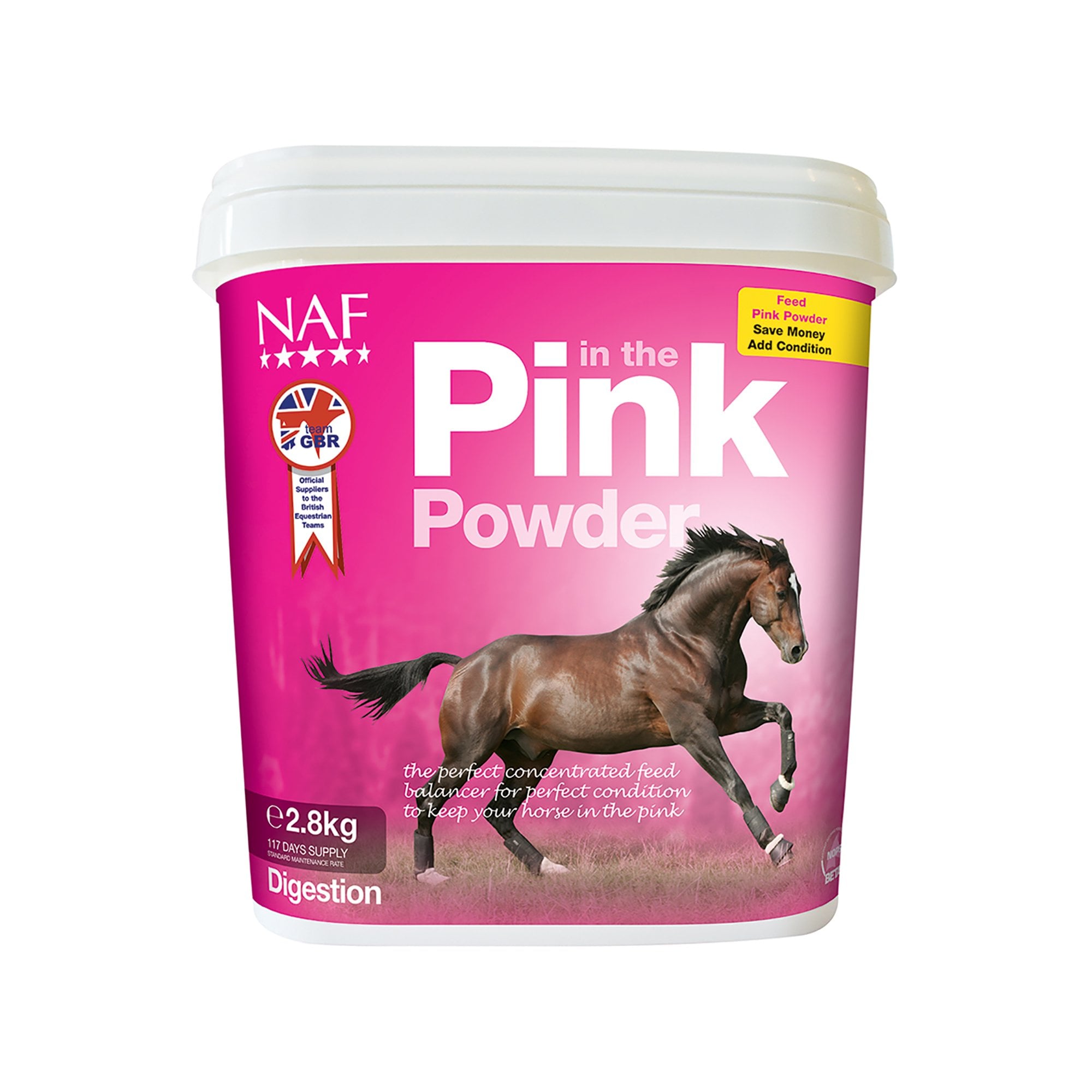 NAF (Natural Animal Feeds) Pink Powder Horse Supplement 2.8kg