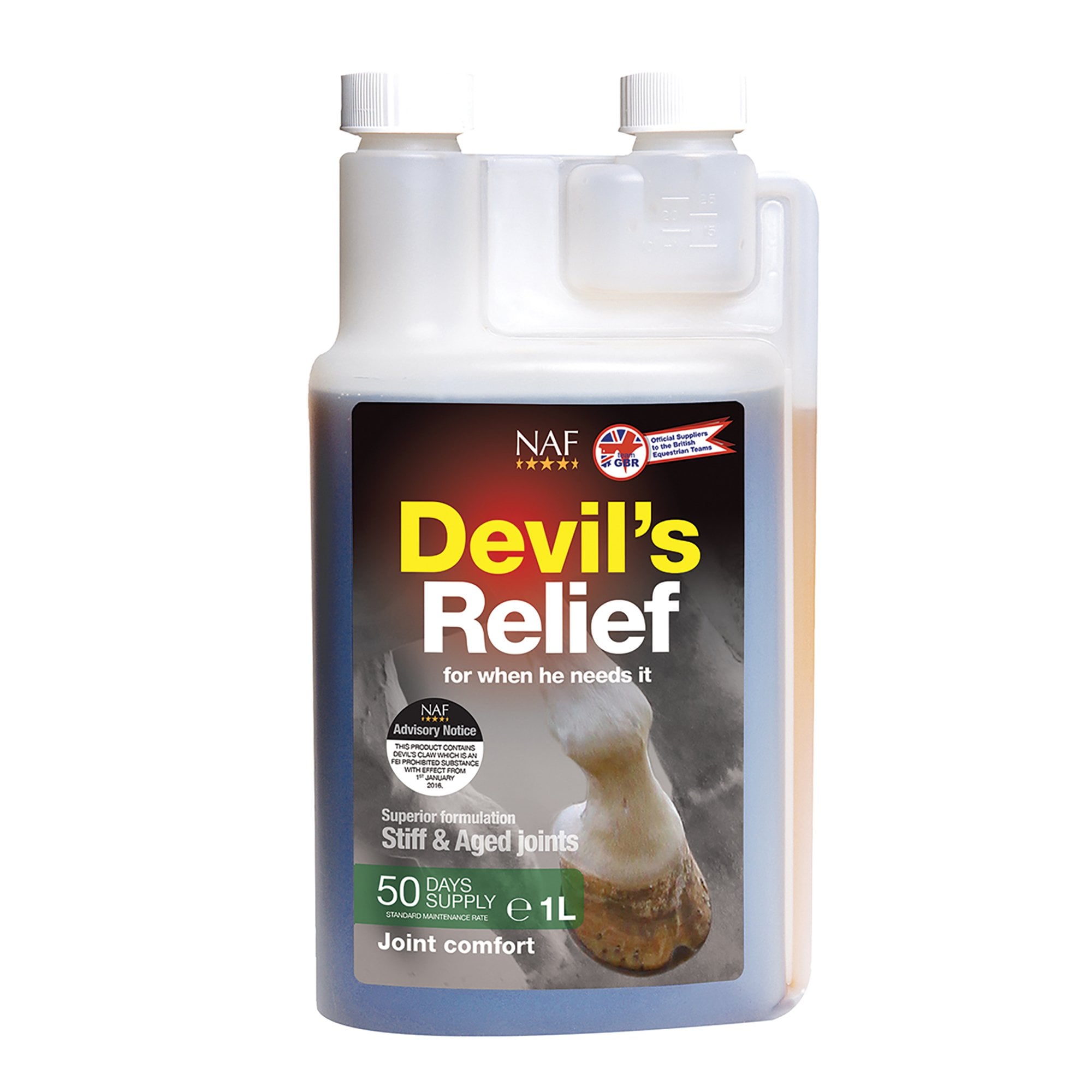 NAF (Natural Animal Feeds) Devil's Relief Horse Supplement 5 litre