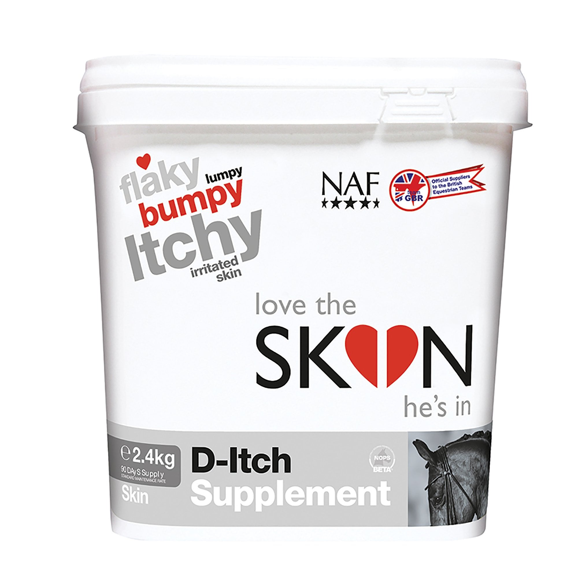 NAF (Natural Animal Feeds) Love the Skin He's In D-itch Horse Supplement 2.4kg
