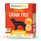 Naturesdiet Feel Good Grain Free Chicken Adult Wet Dog Food 18 x 390g