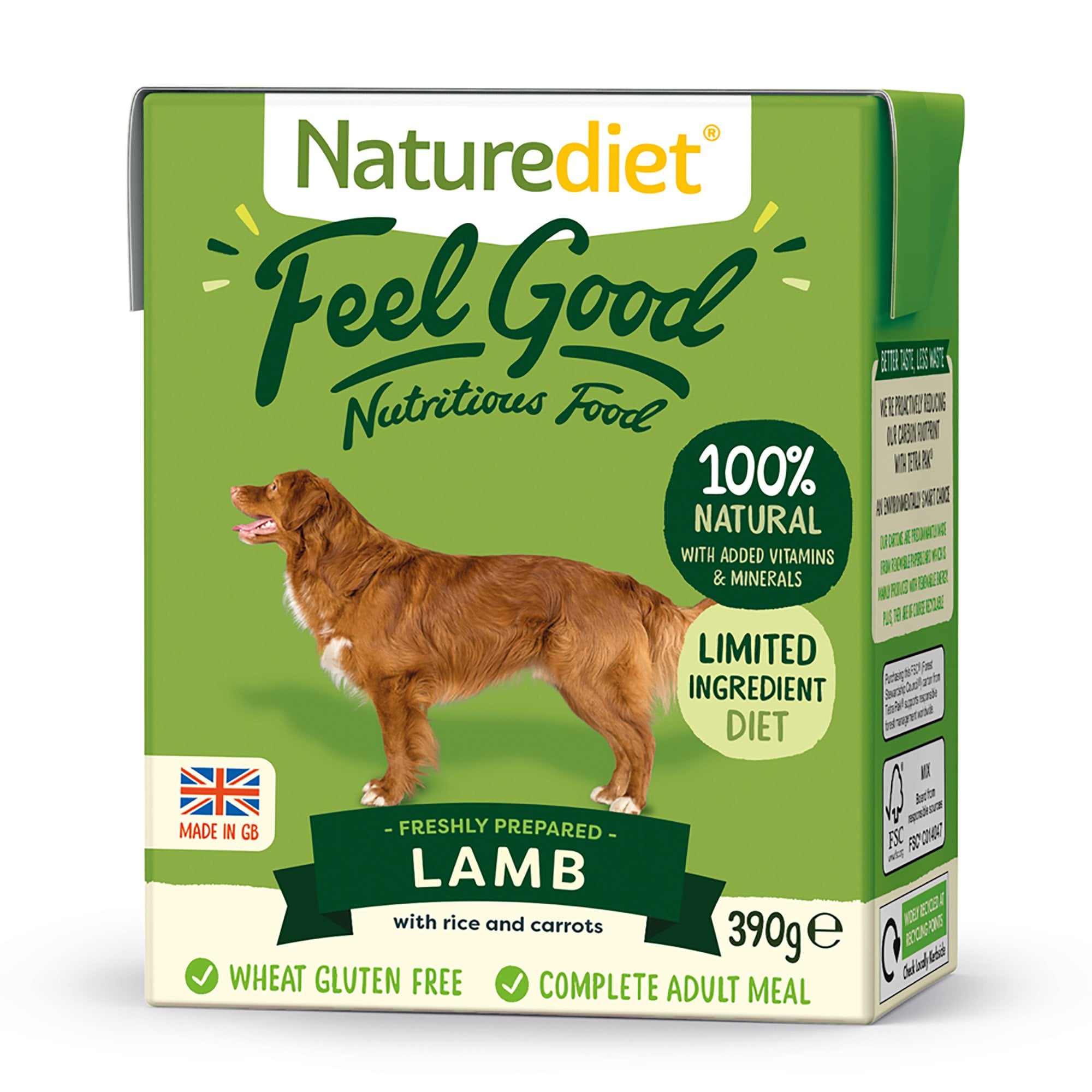 Feel Good Lamb Adult Wet Dog Food 18 x 390g