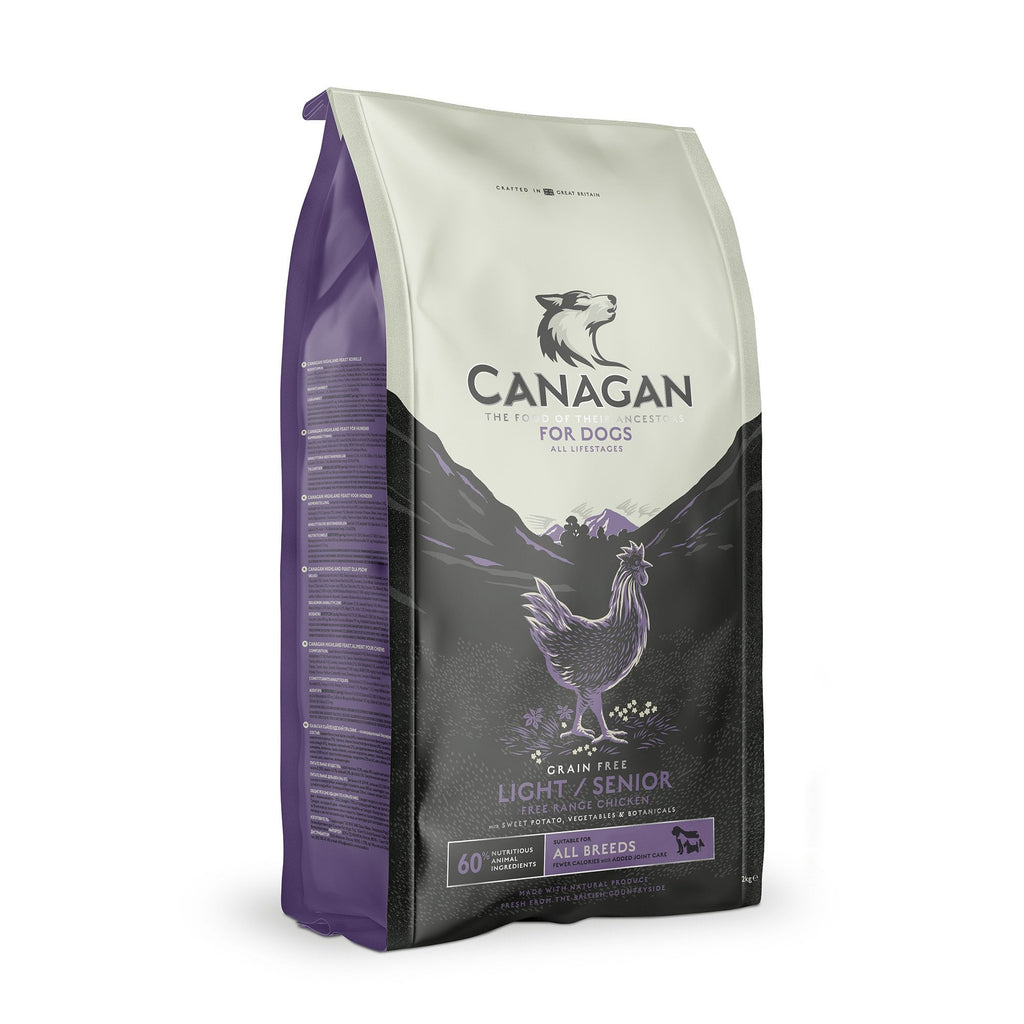 Canagan Light / Senior Free Run Chicken Grain Free Dog Food 12kg