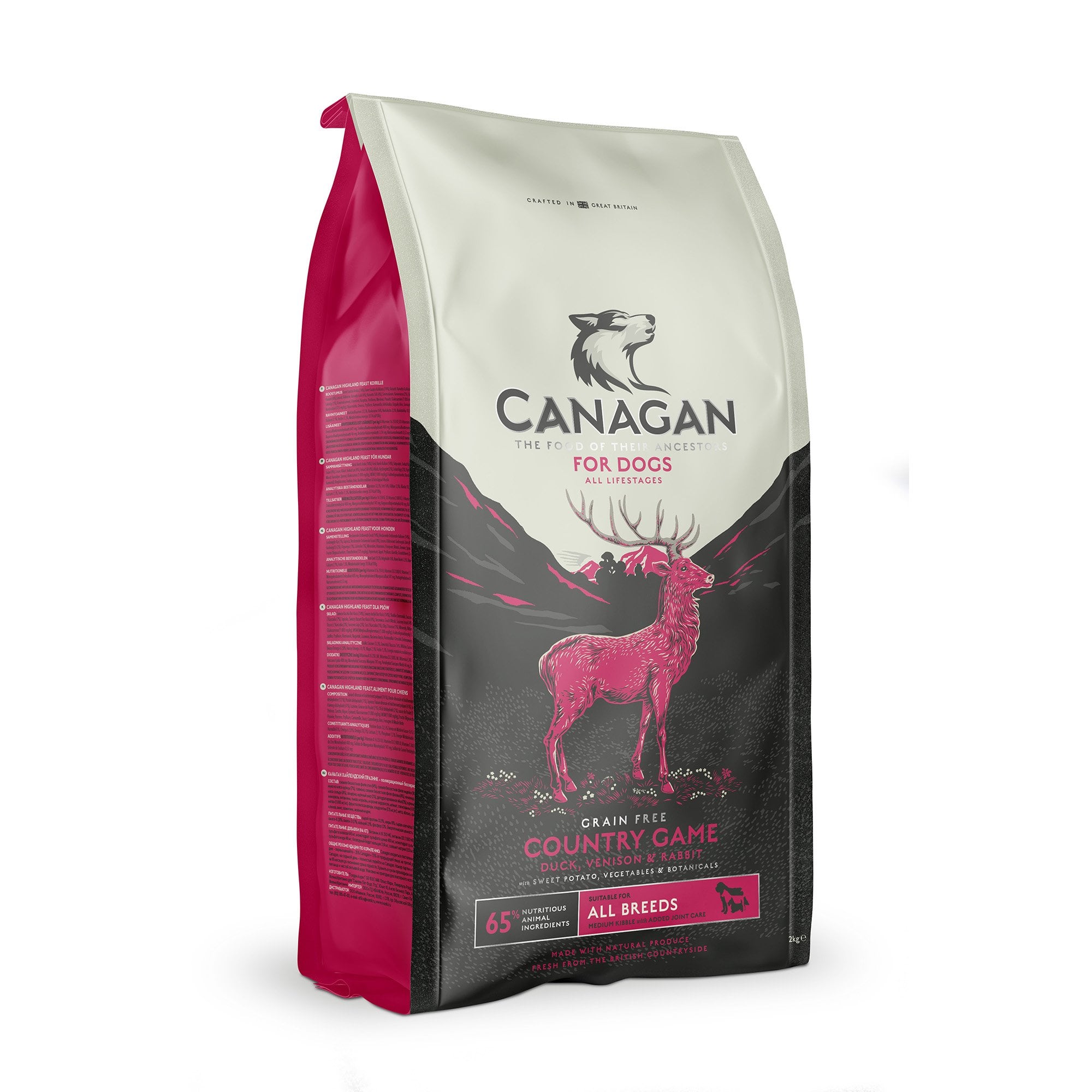 Canagan Country Game With Duck, Venison & Rabbit Grain Free Dog Food 12kg