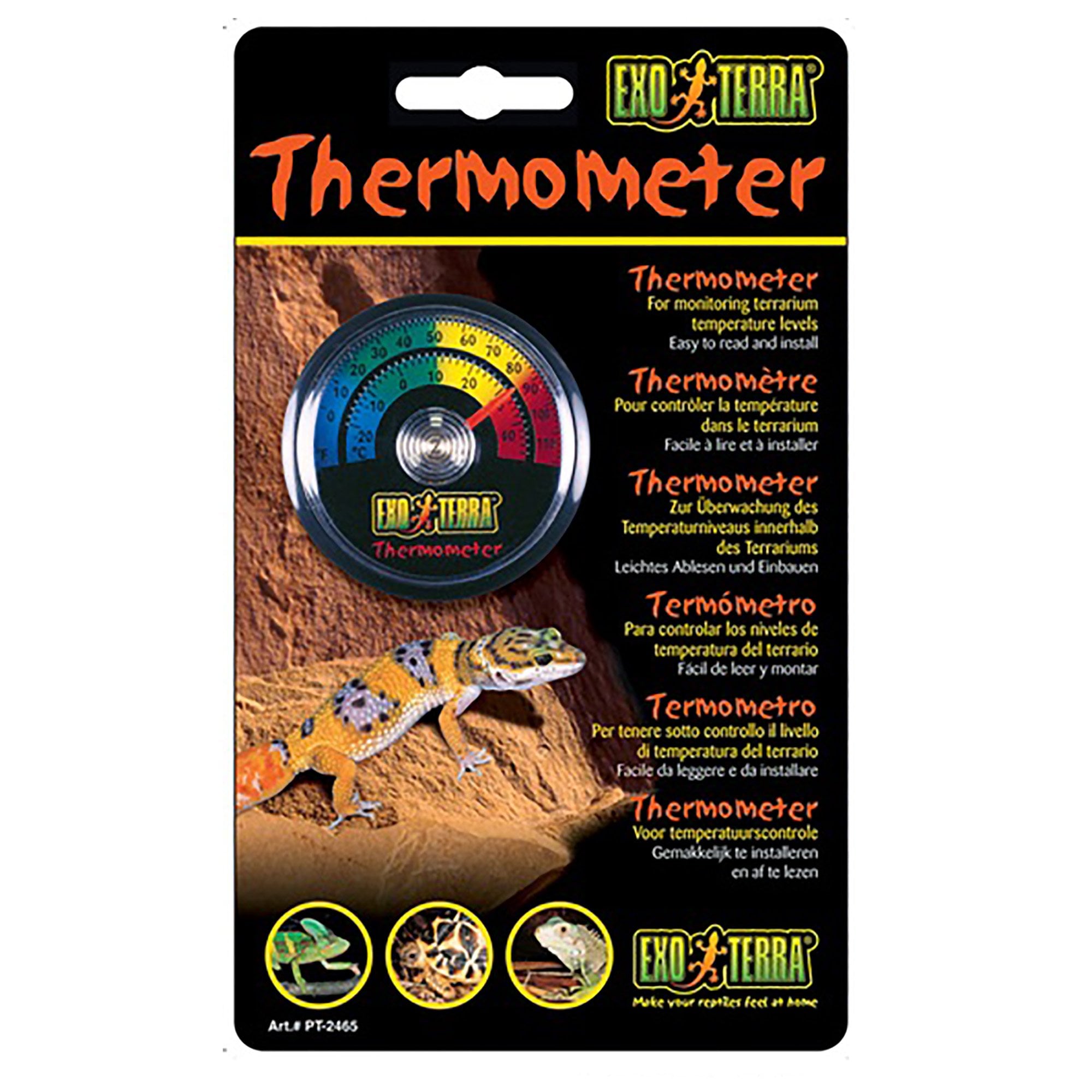 Exo Terra Analog Thermometer For Reptile Terrariums