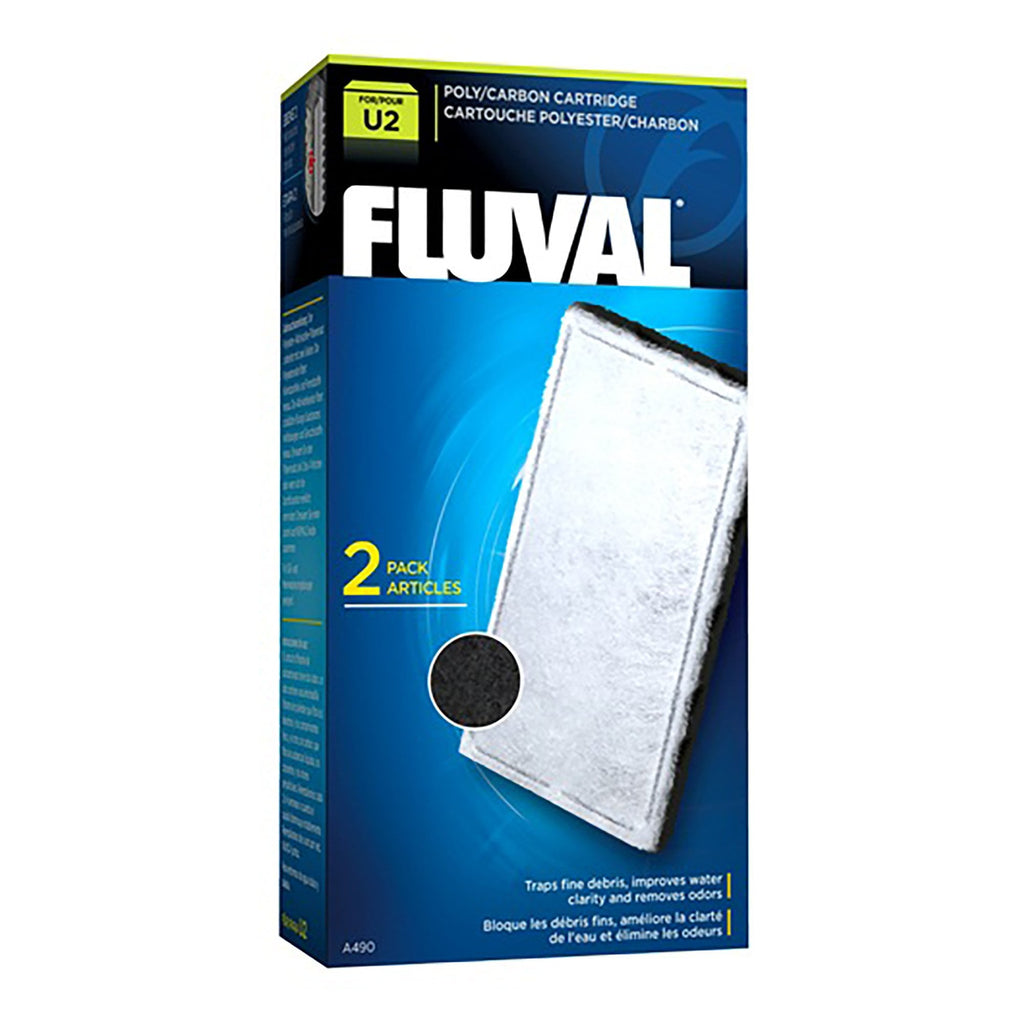 Fluval U2 Poly/Carbon Cartridge - 2 Pack