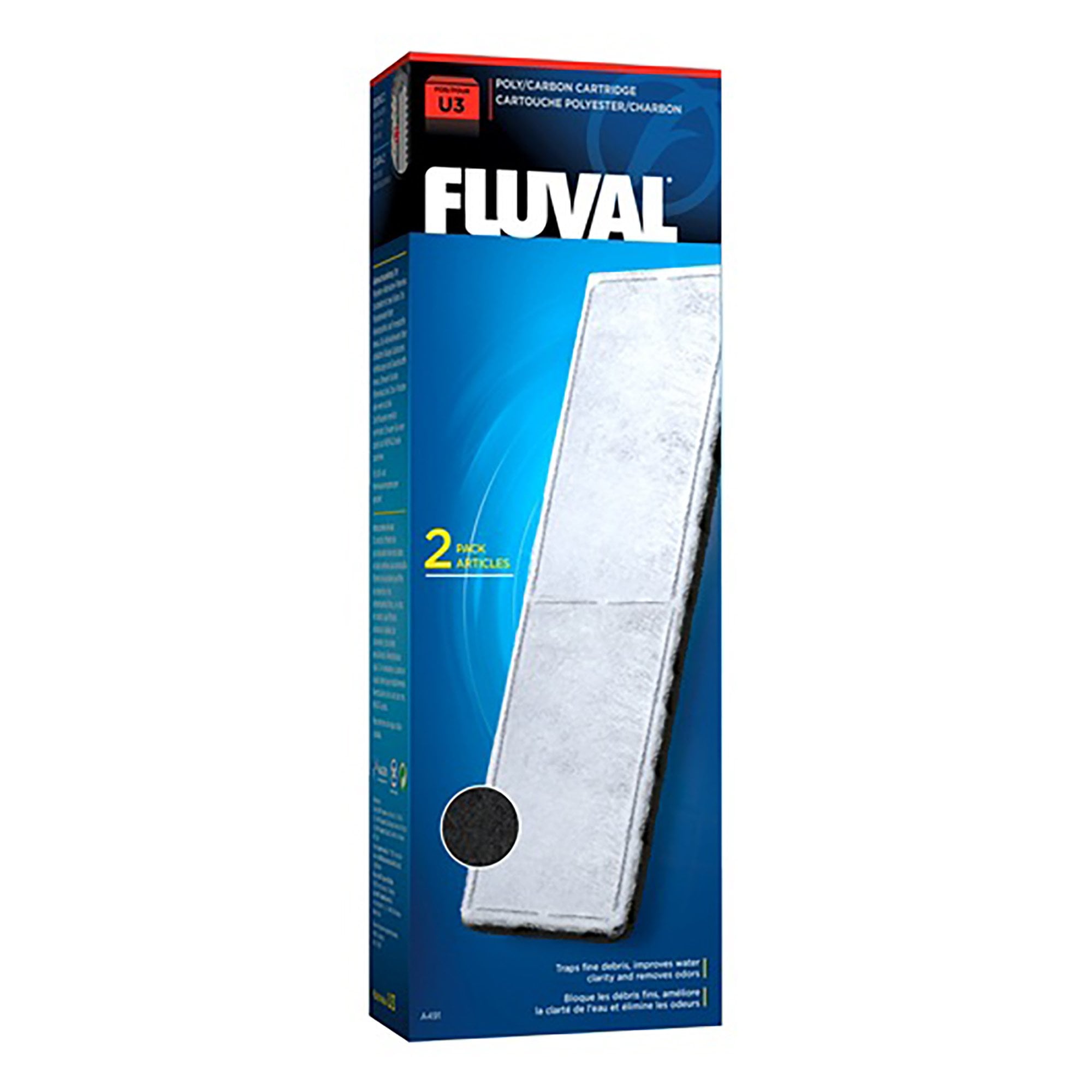 Fluval U3 Poly/Carbon Cartridge - 2 Pack