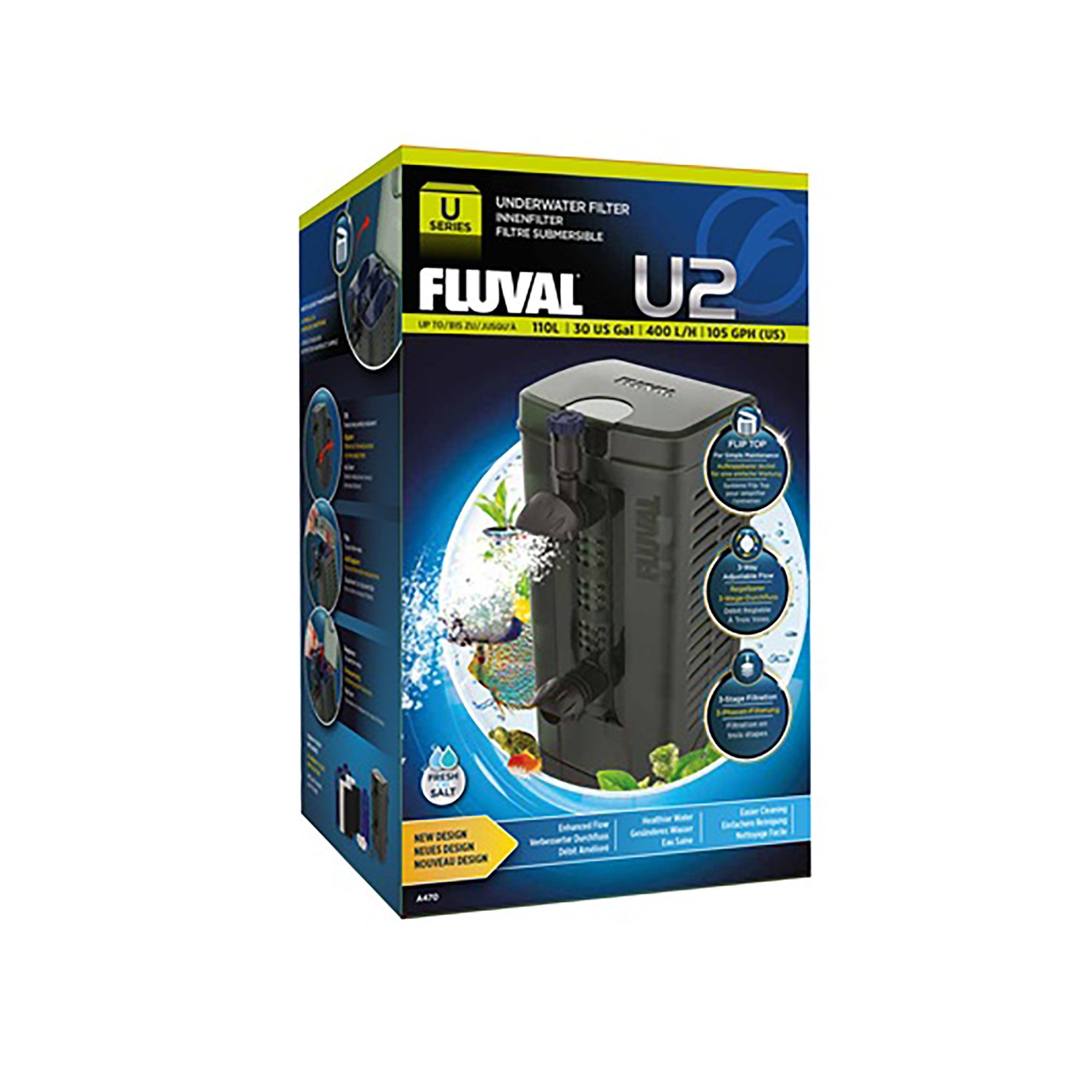 Fluval U2 Underwater Filter 400LPH