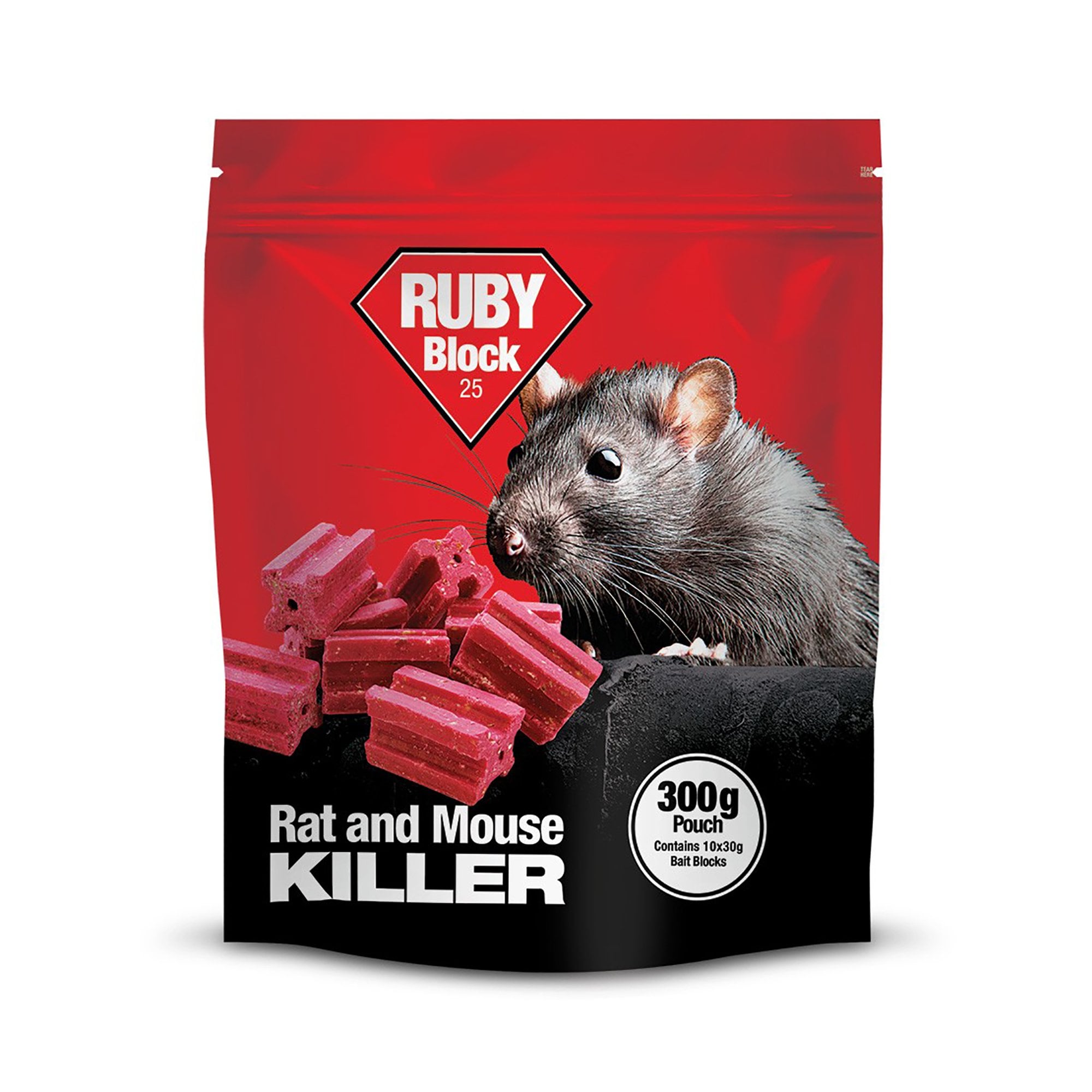 Ruby Block Rat & Mouse Killer 300g
