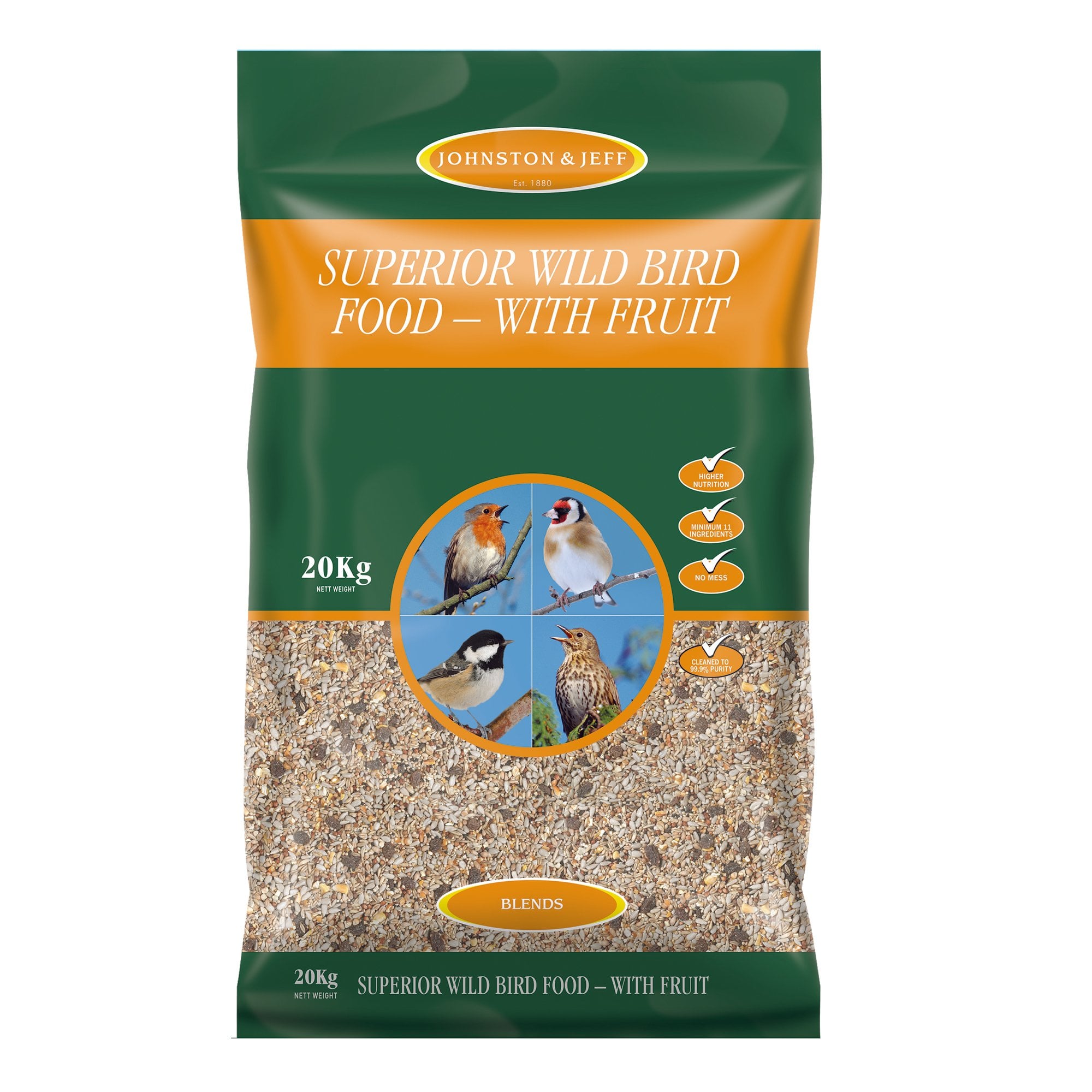 Superior Wild Bird Seed (Husk Free) 20kg