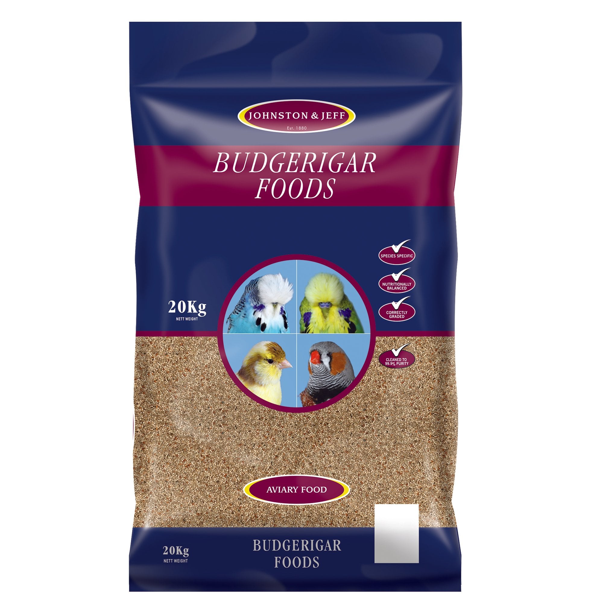Super 50 Budgerigar Bird Seed 20kg