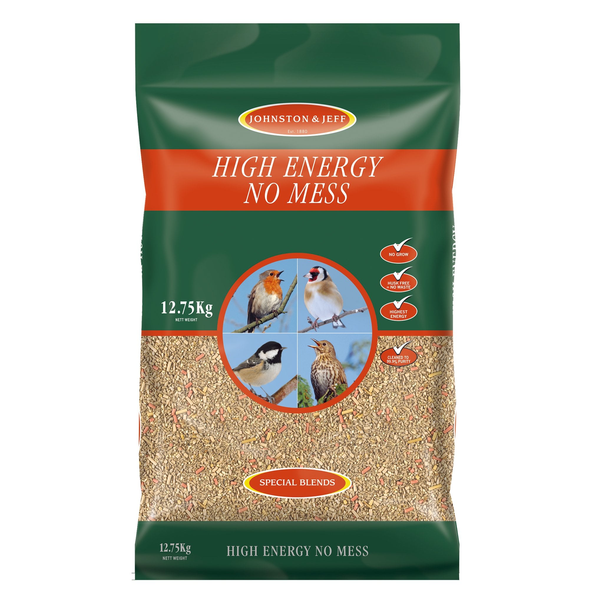High Energy No Mess Wild Bird Seed 12.75kg