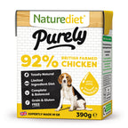 Naturediet Purely Free Grain Adult British Farmed Chicken Wet Dog Food 18 x 390g