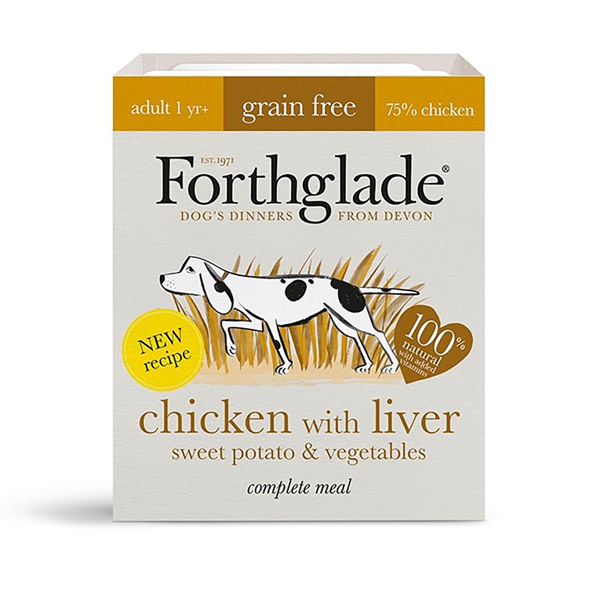 Adult Chicken with Liver, Sweet Potato & Vegetables Grain Free Wet Dog Food 395g